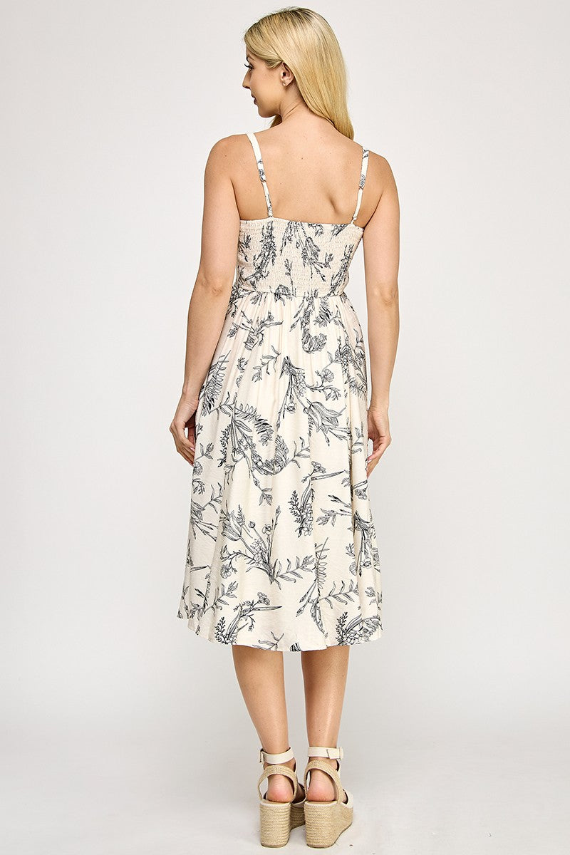 Botanical Midi Dress