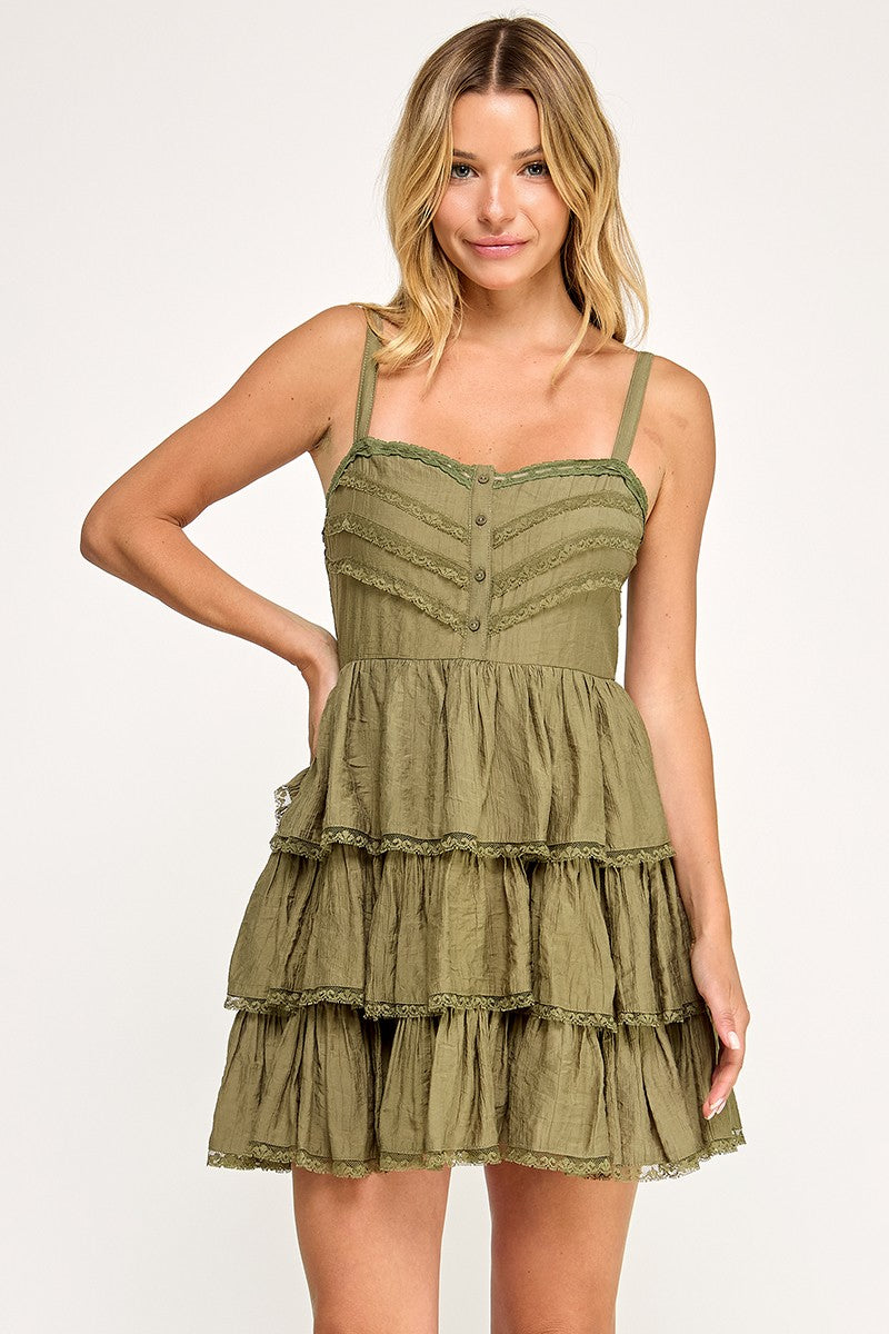 Trisha Dress - Olive