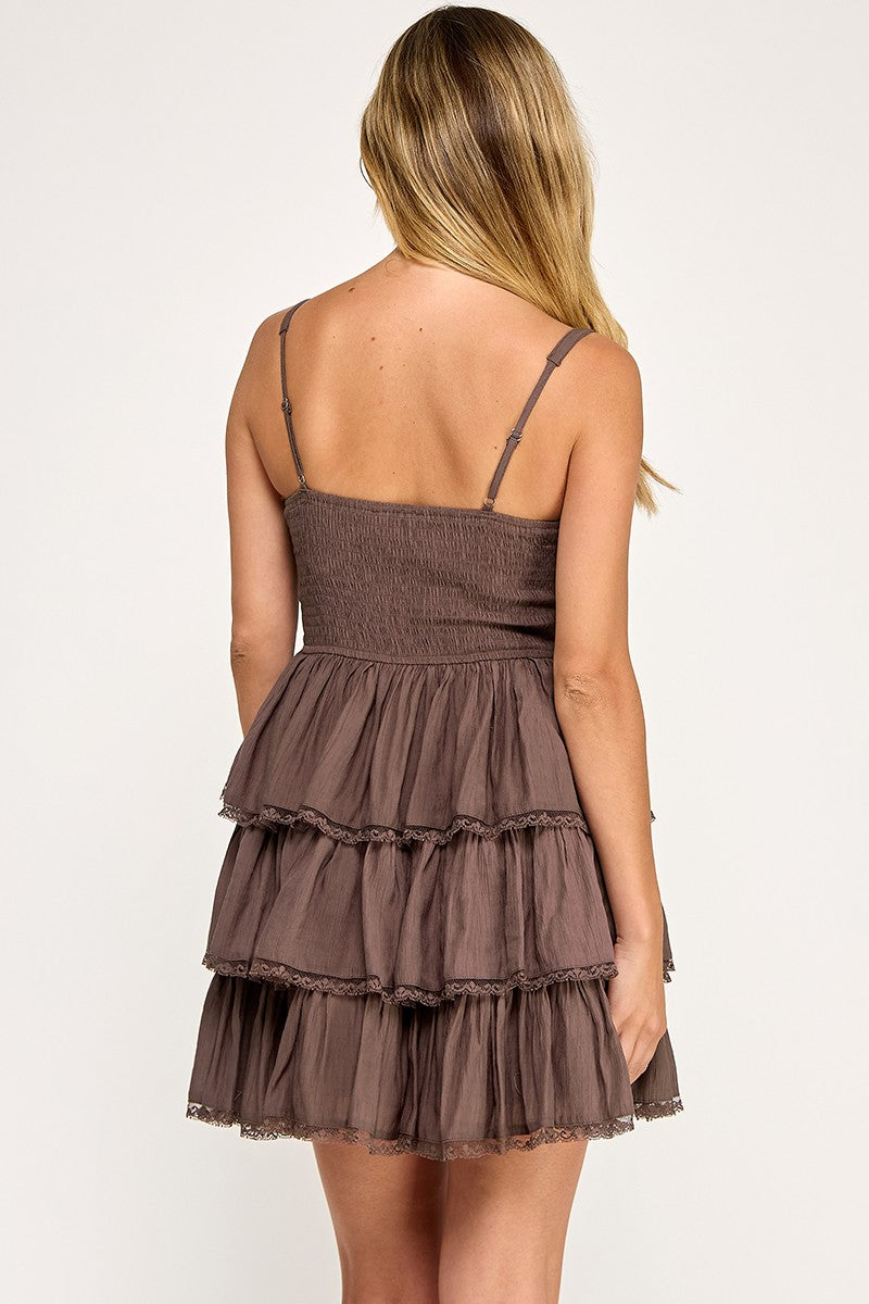 Trisha Dress - Brown