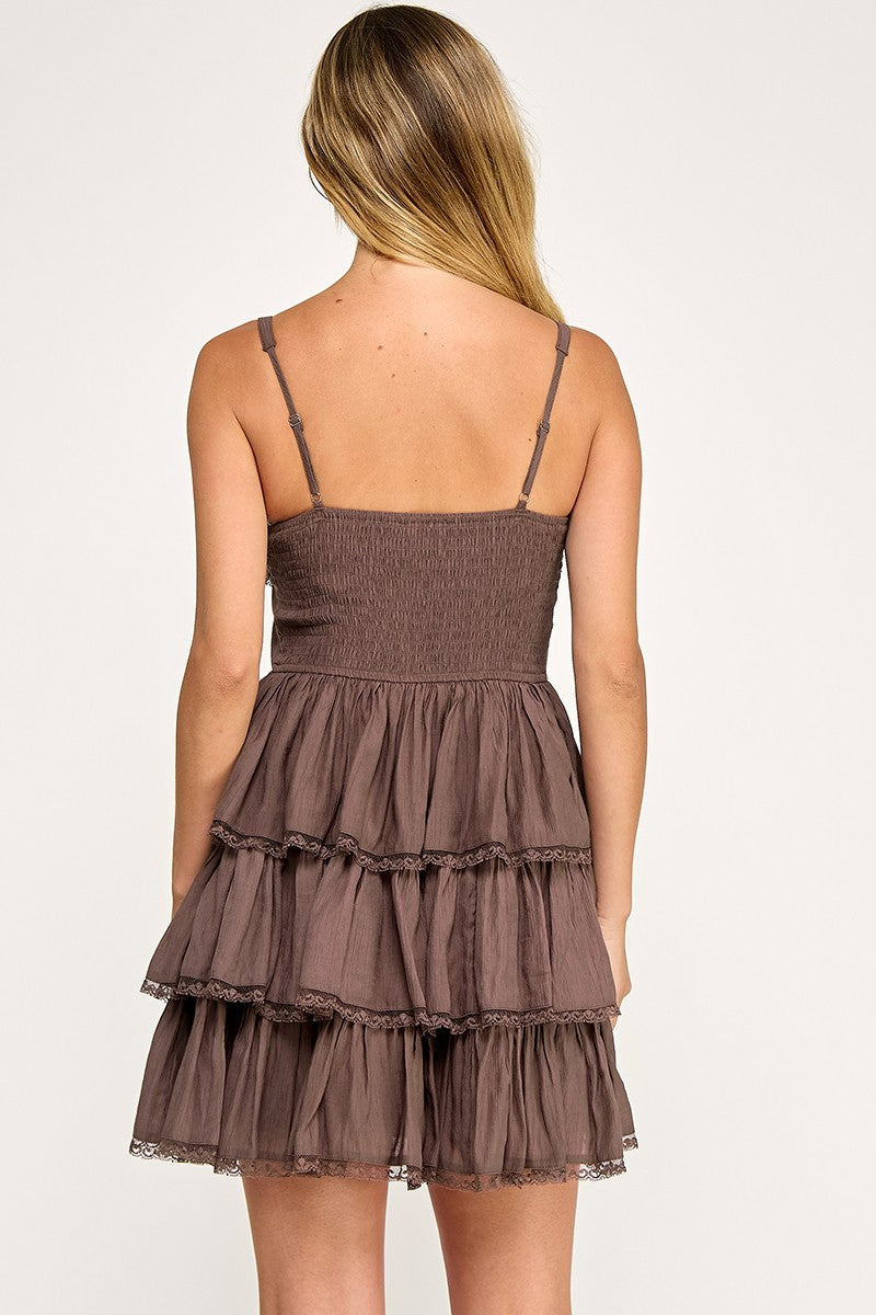Trisha Dress - Brown