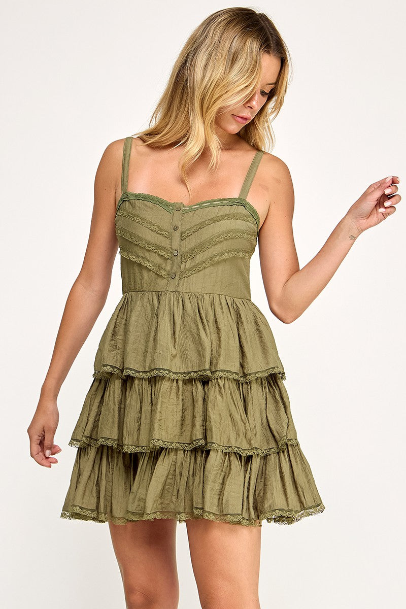 Trisha Dress - Olive