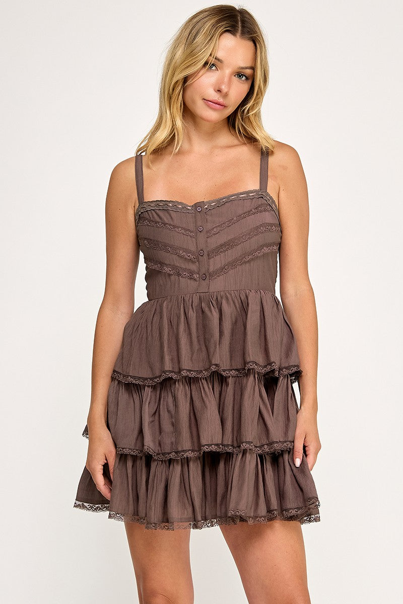Trisha Dress - Brown