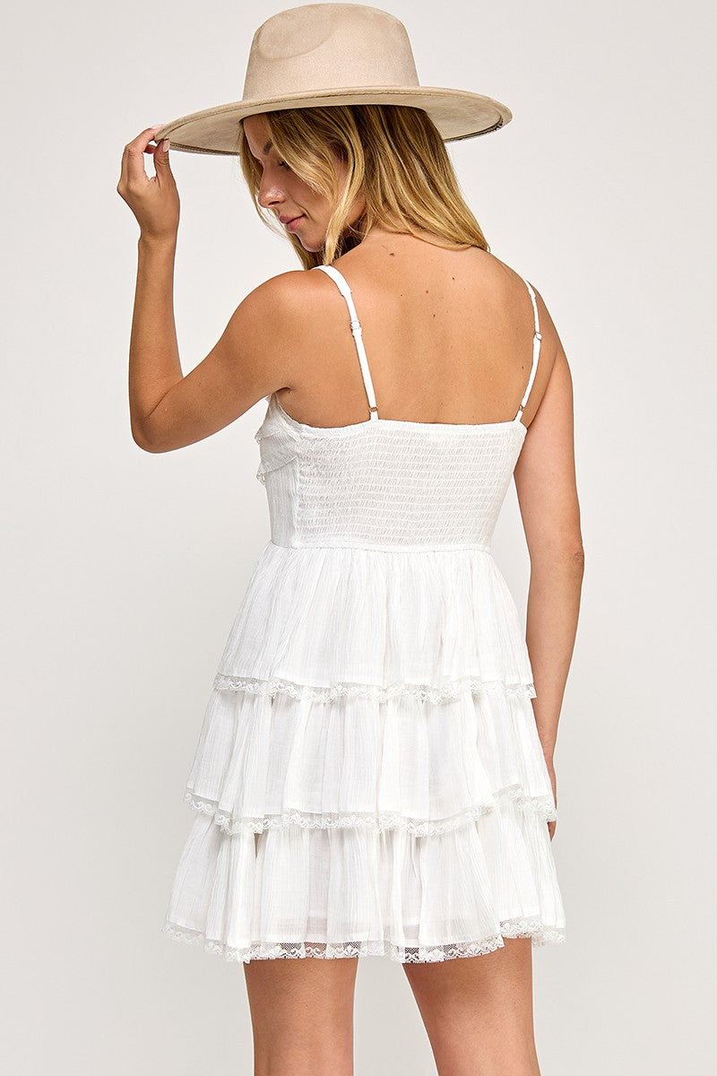 Trisha Dress - White