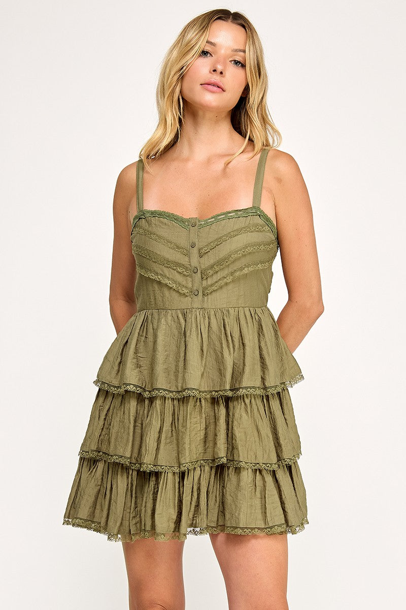 Trisha Dress - Olive