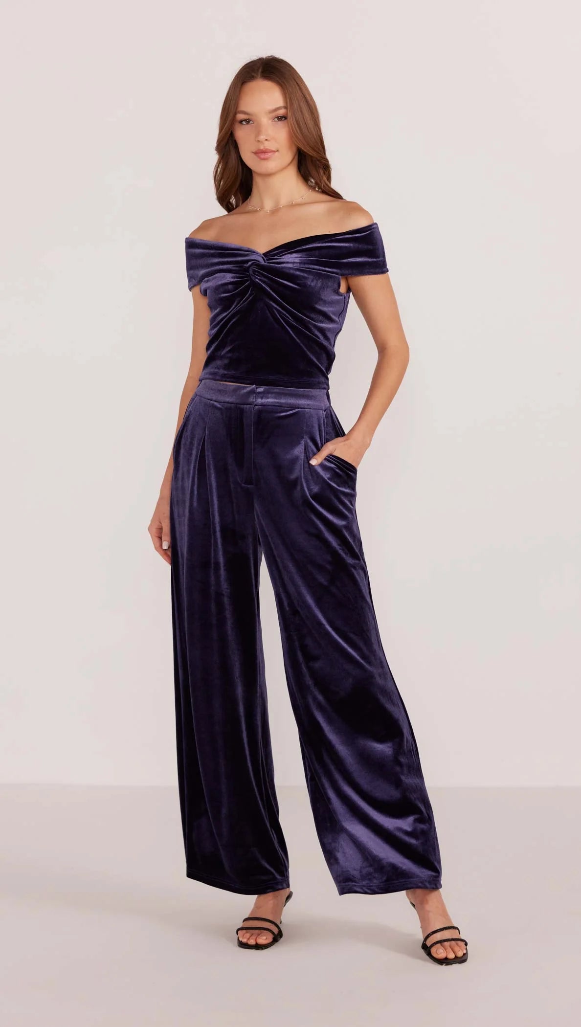Nisha Velvet Tailored Pants