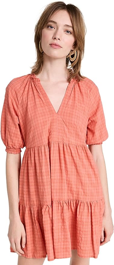 Coral Babydoll Dress