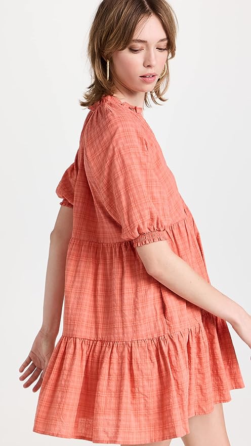 Coral Babydoll Dress