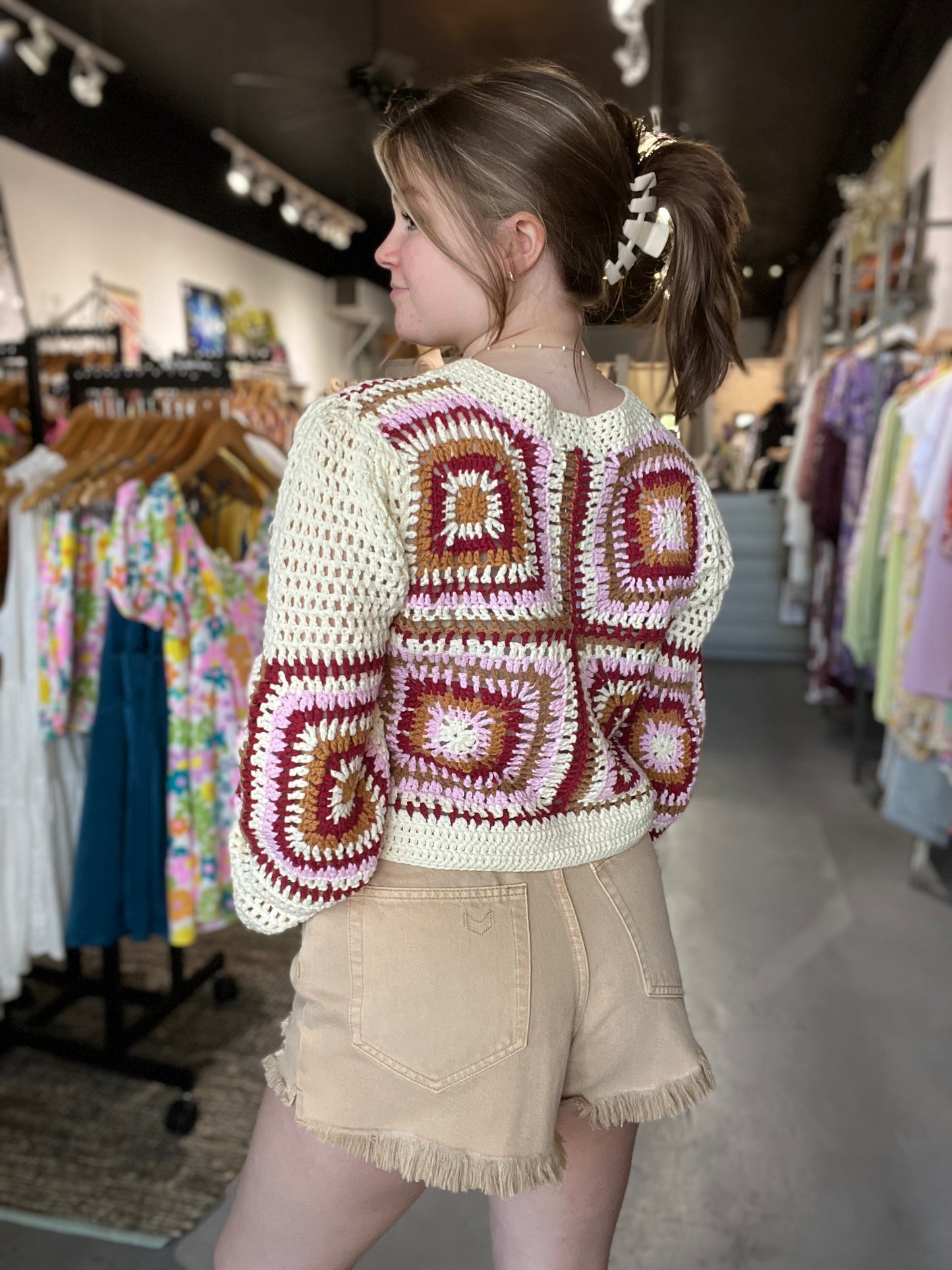 Norah Crochet Sweater