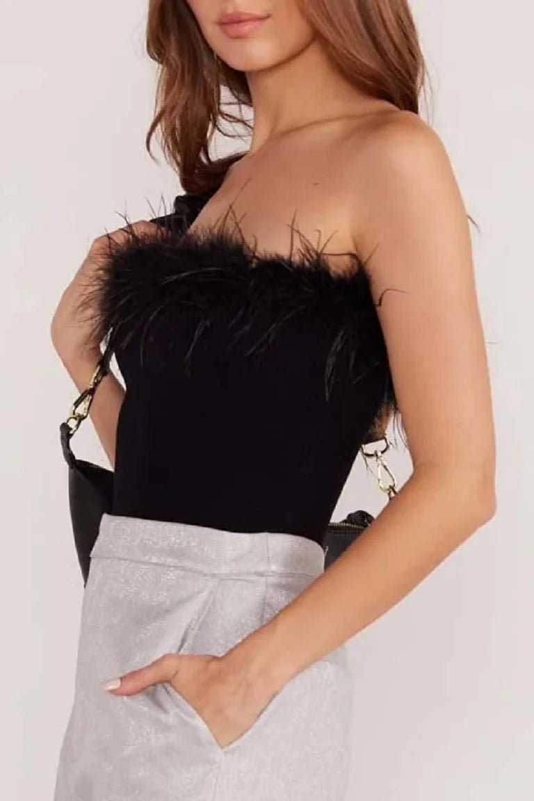 Aster Feather Top