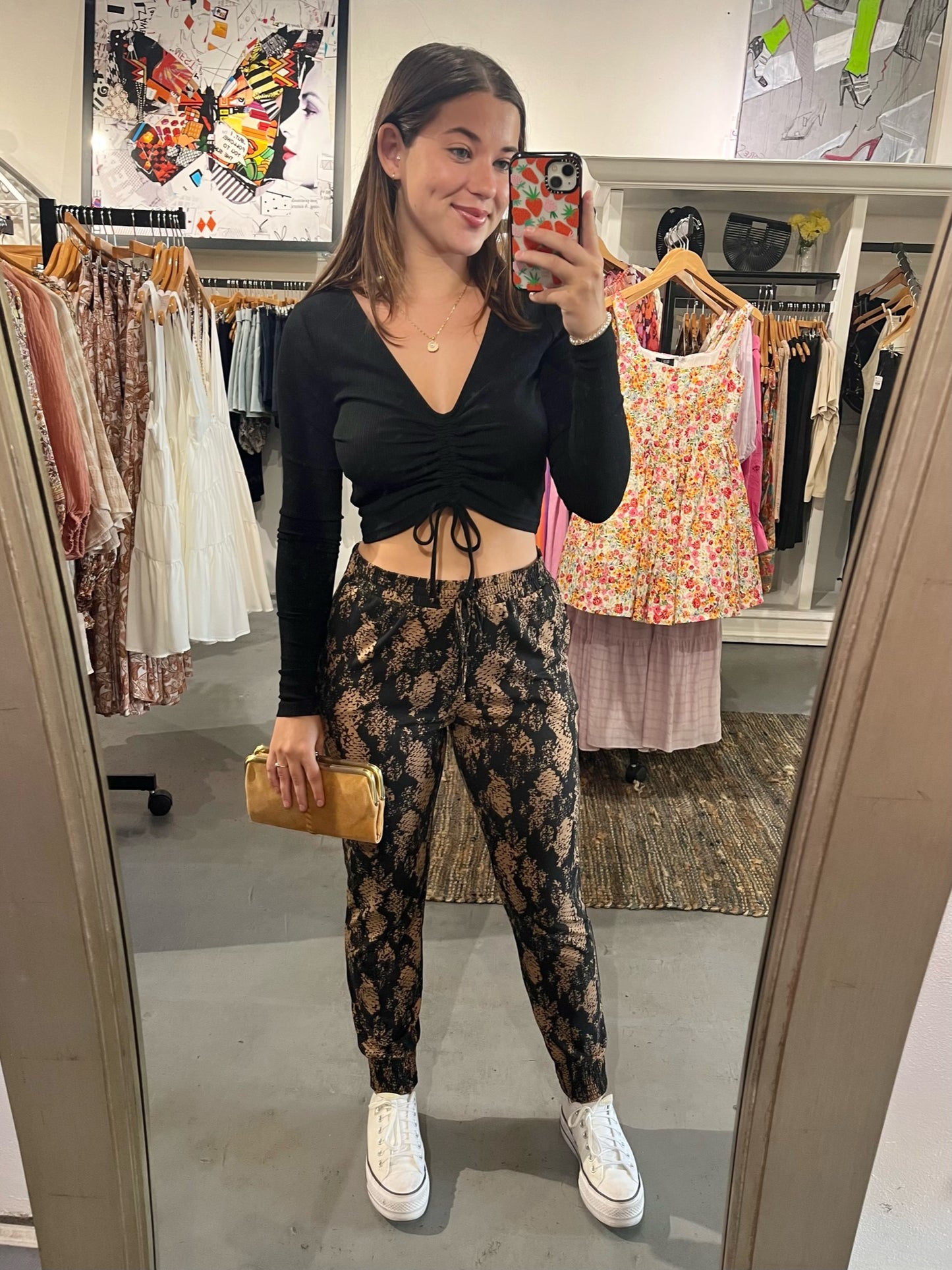 Ebony Cropped Long Sleeve