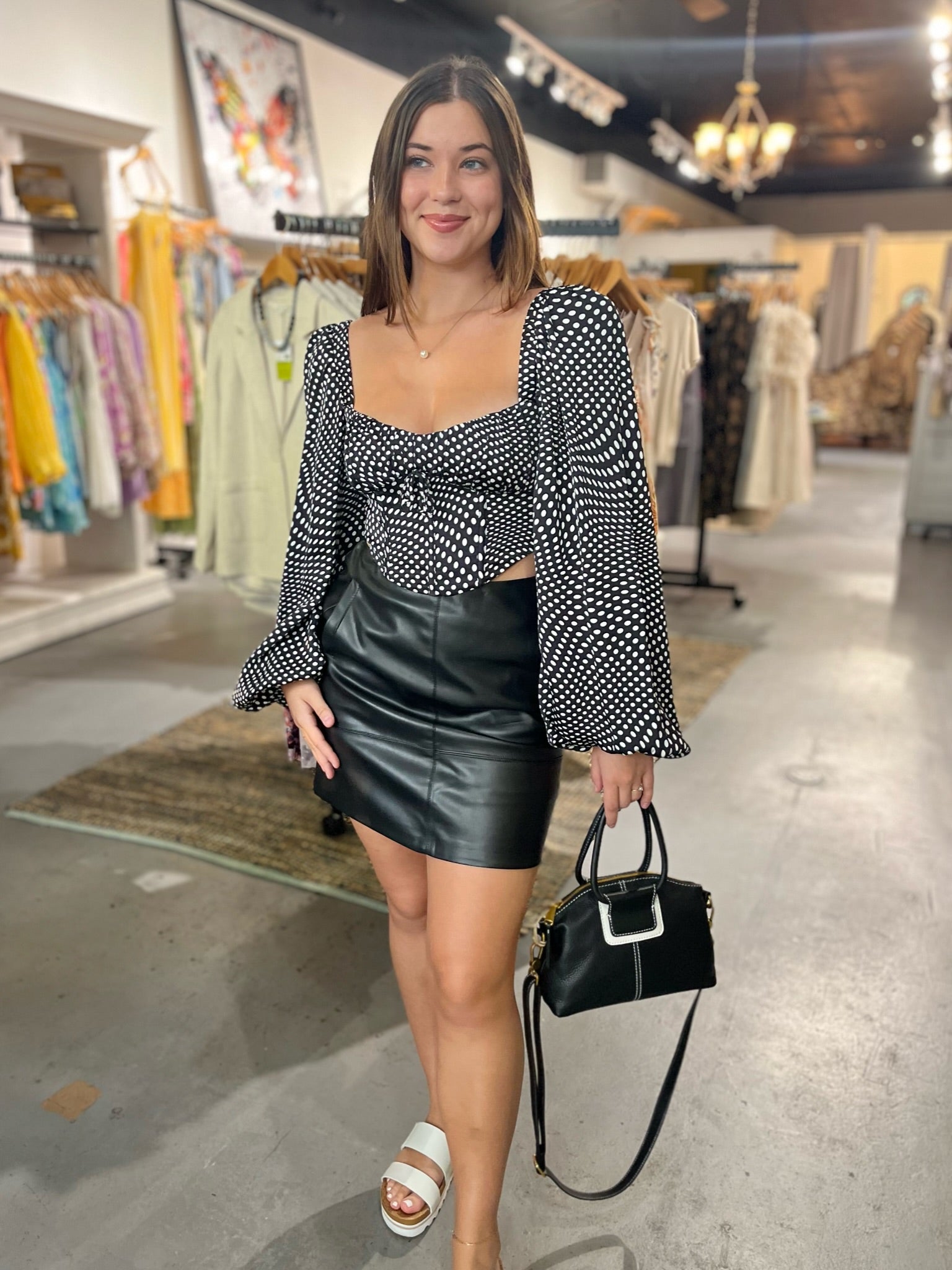 Jade Leather Skirt – Downtown Divas - Main Image