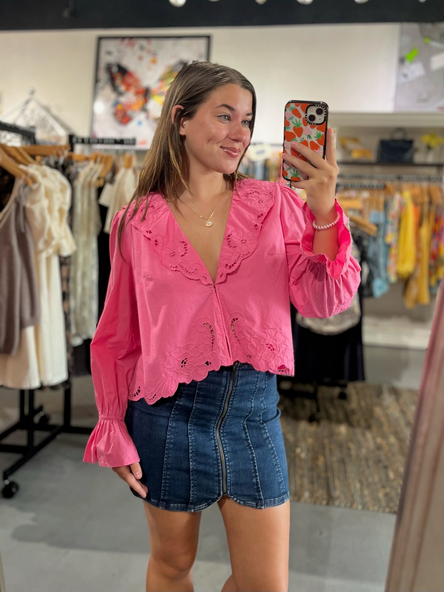 Baylee Eyelet Blouse