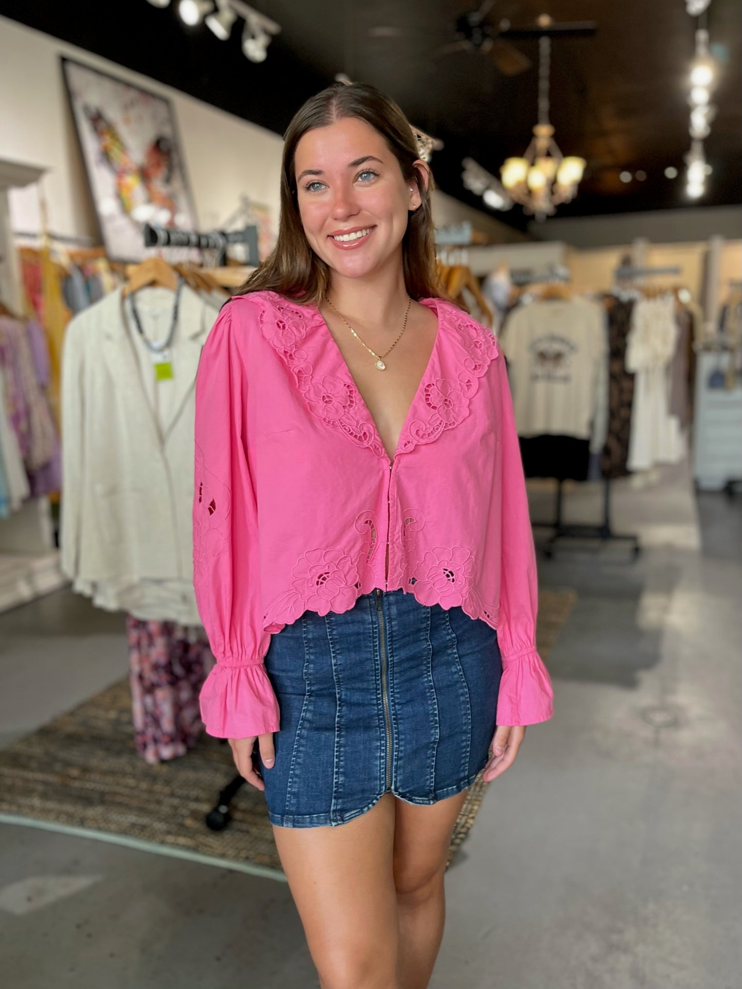 Baylee Eyelet Blouse
