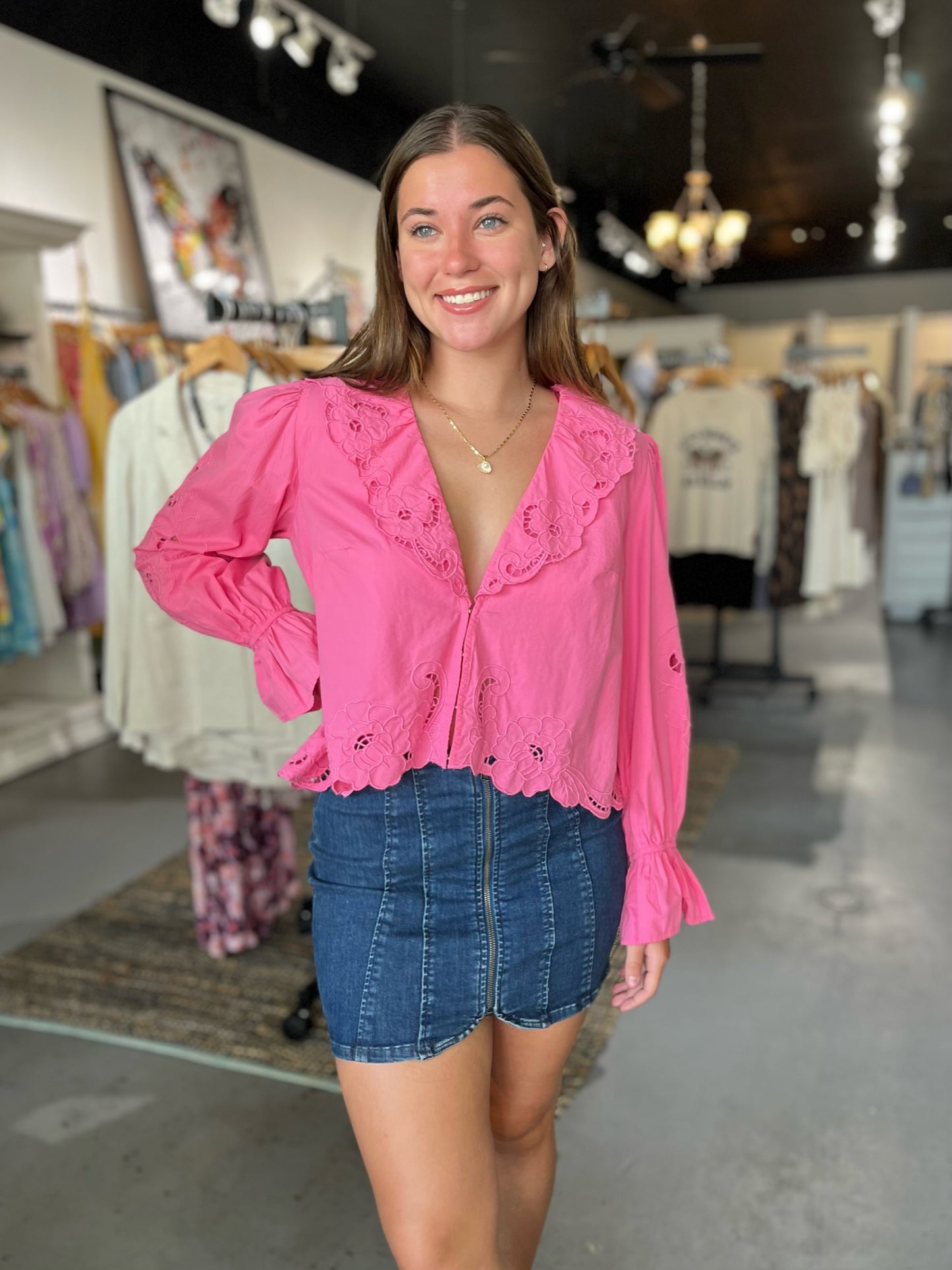 Baylee Eyelet Blouse