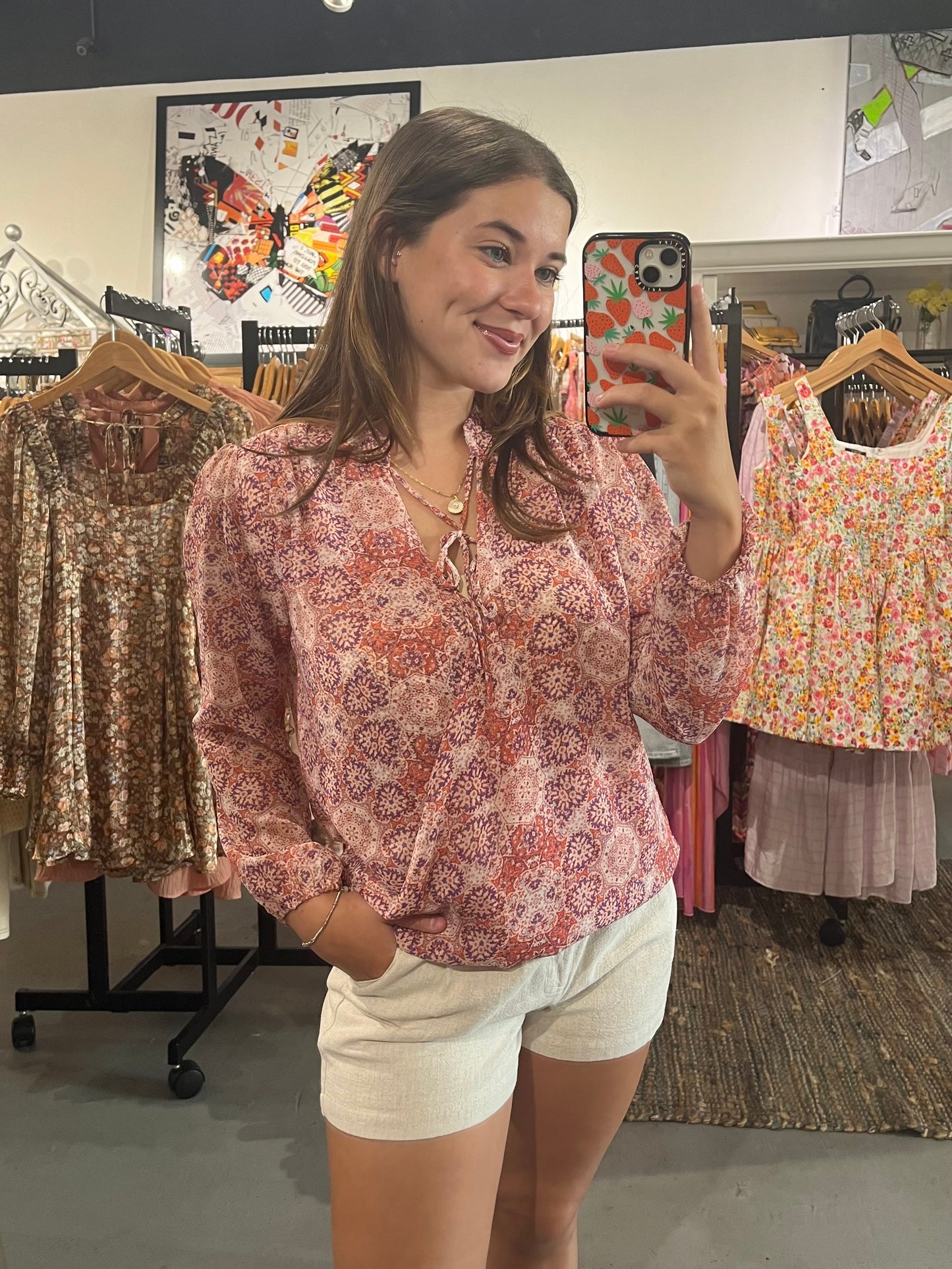 Lori Chiffon Top