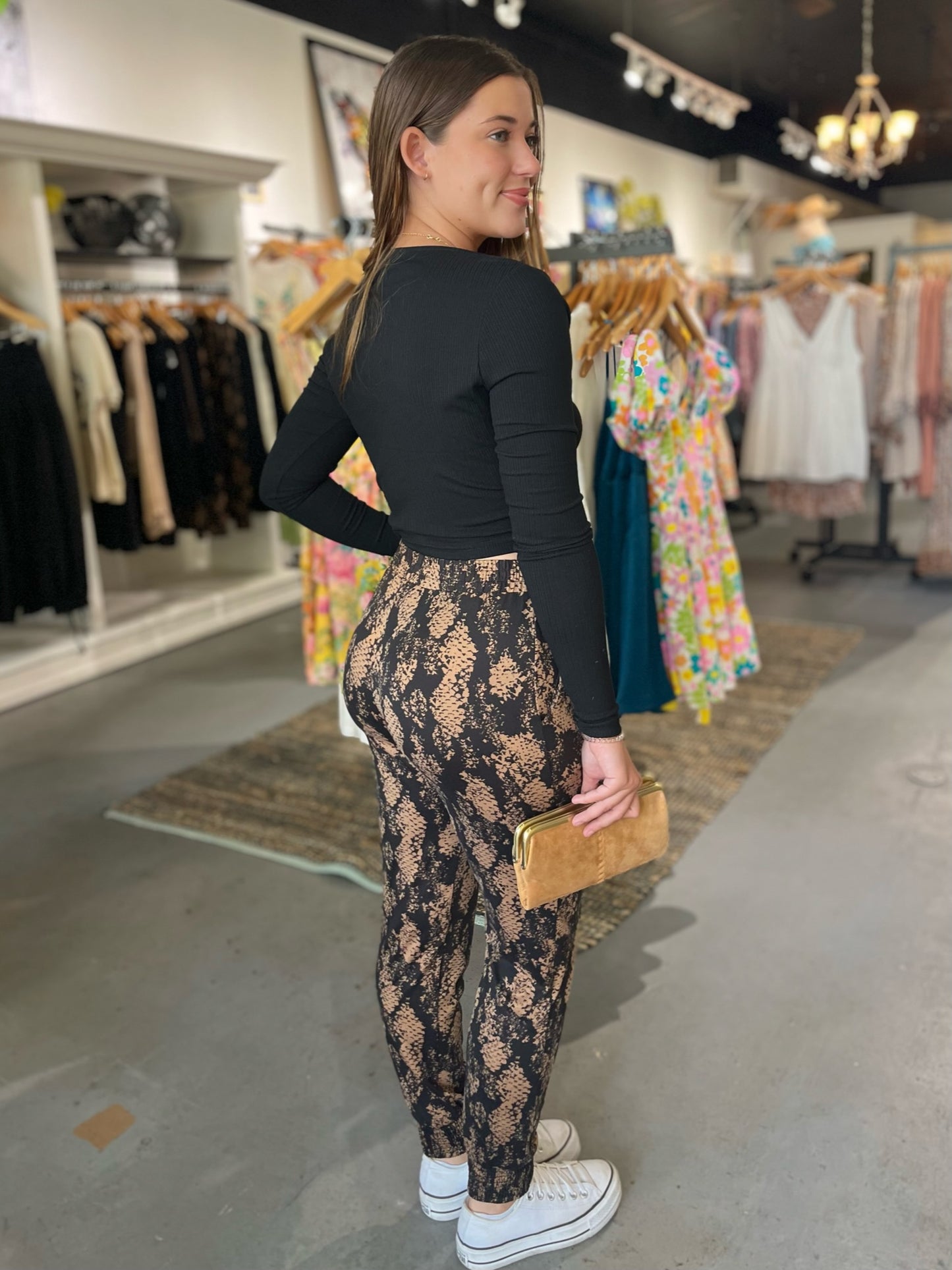 Ebony Cropped Long Sleeve