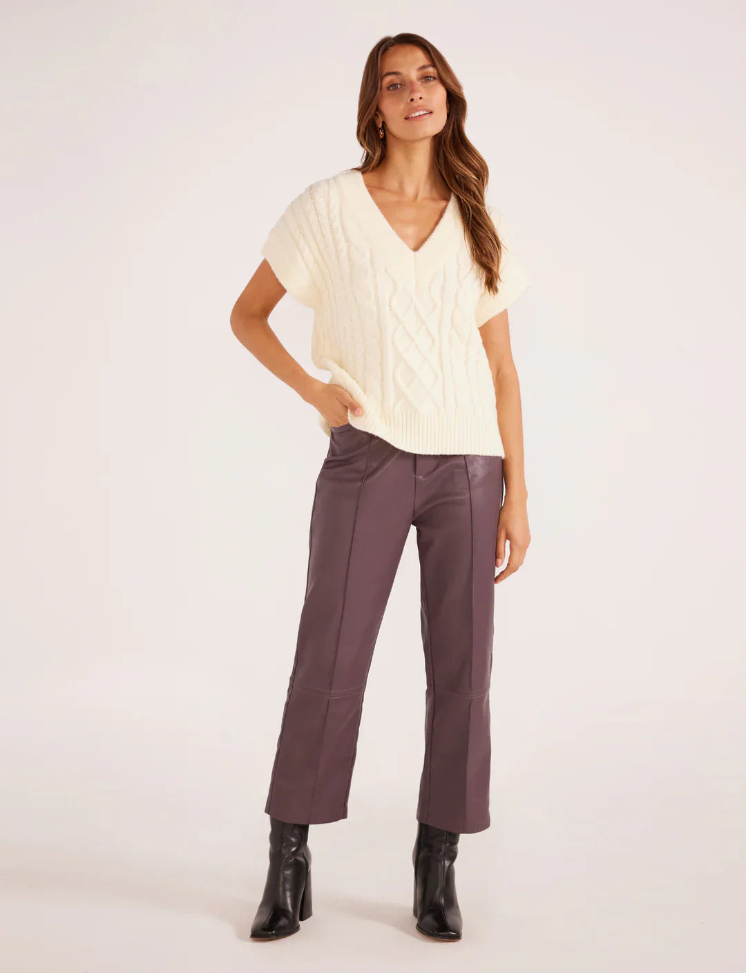 Esther Cable Knit Vest