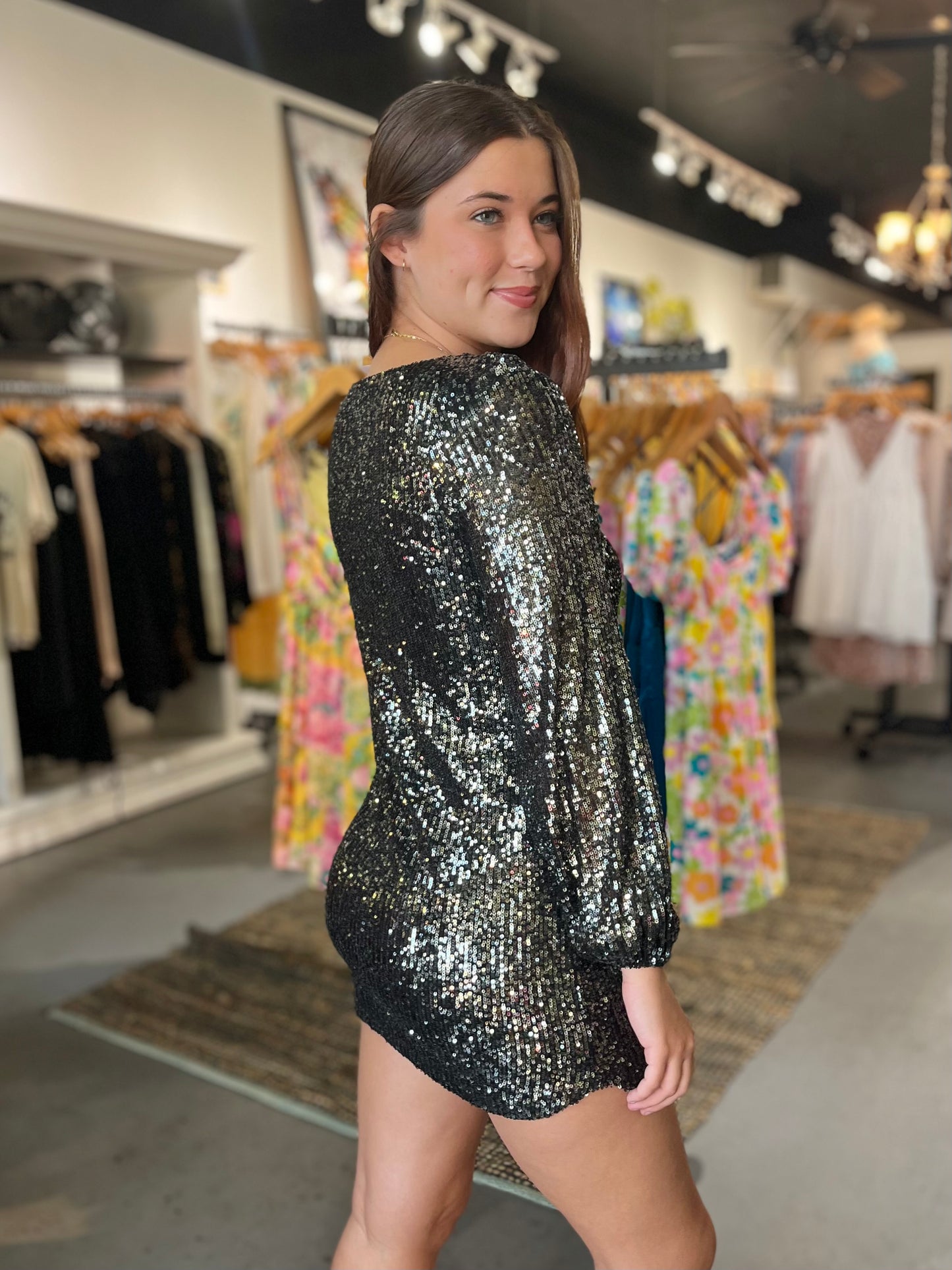Sequin Mini Dress