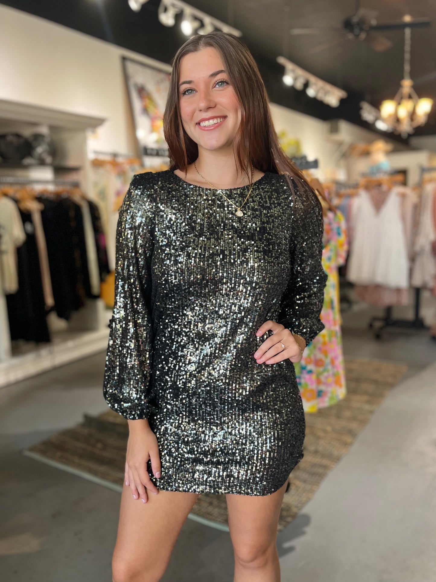 Sequin Mini Dress