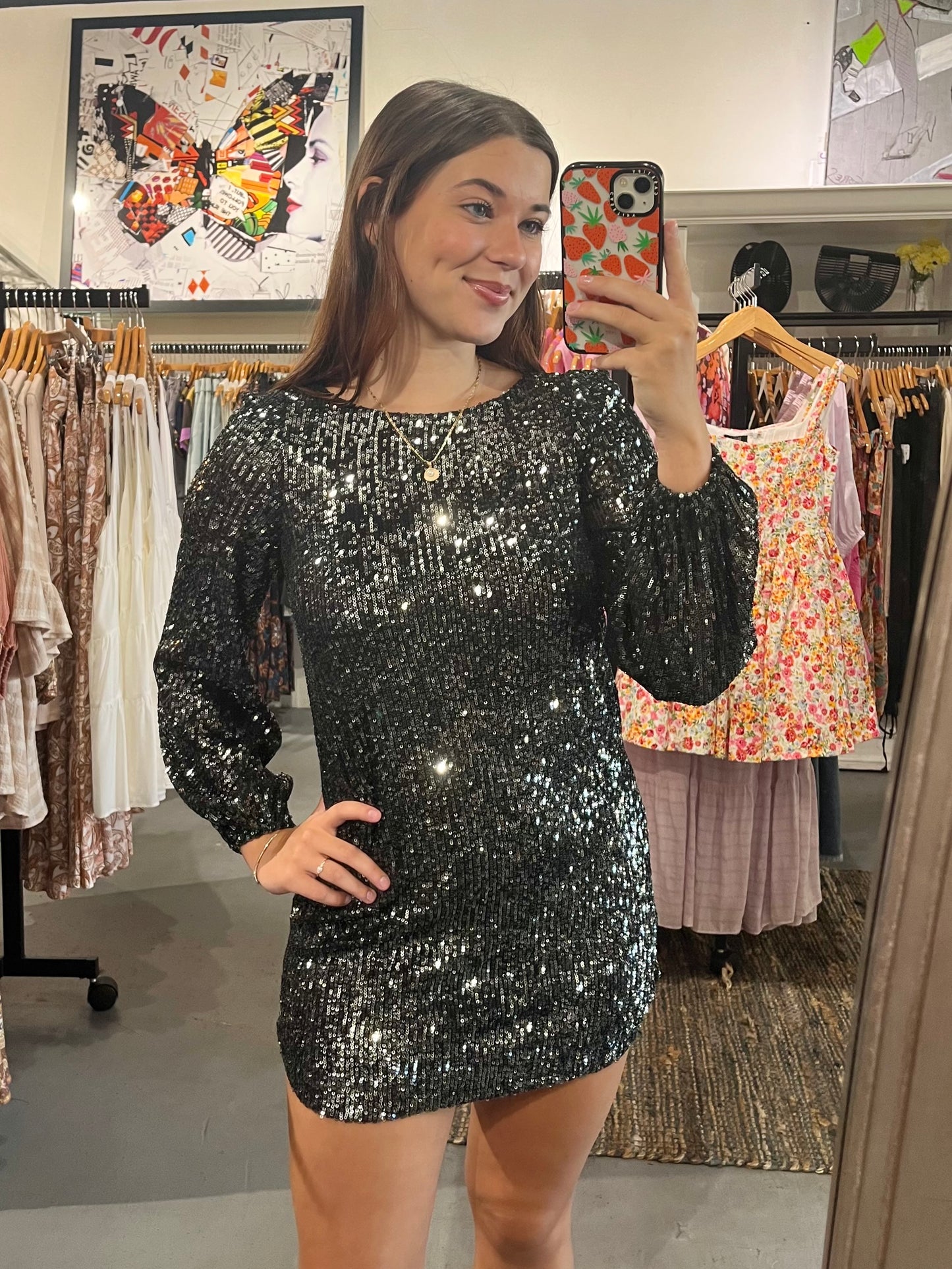 Sequin Mini Dress