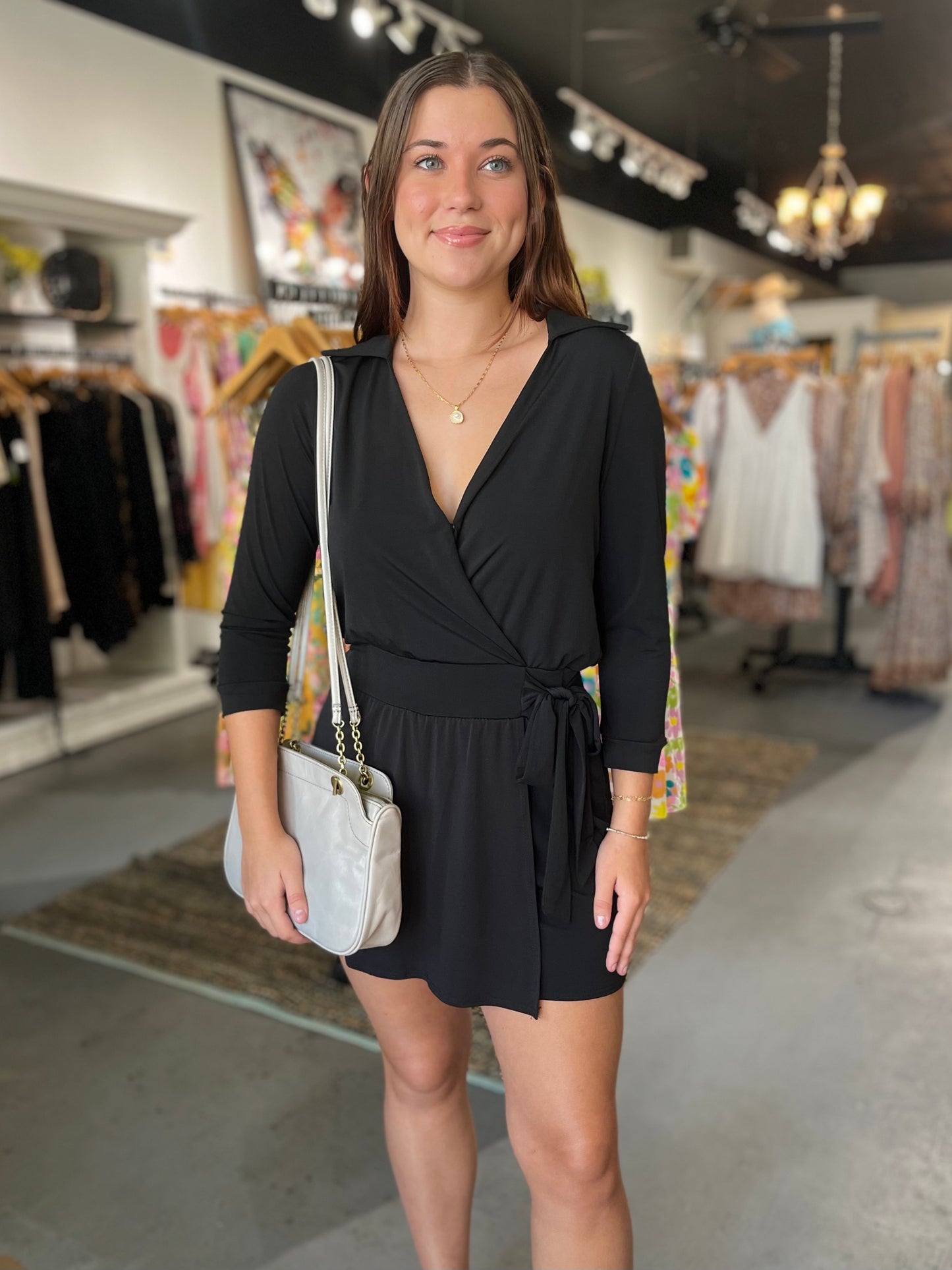 Mallory Collared Romper