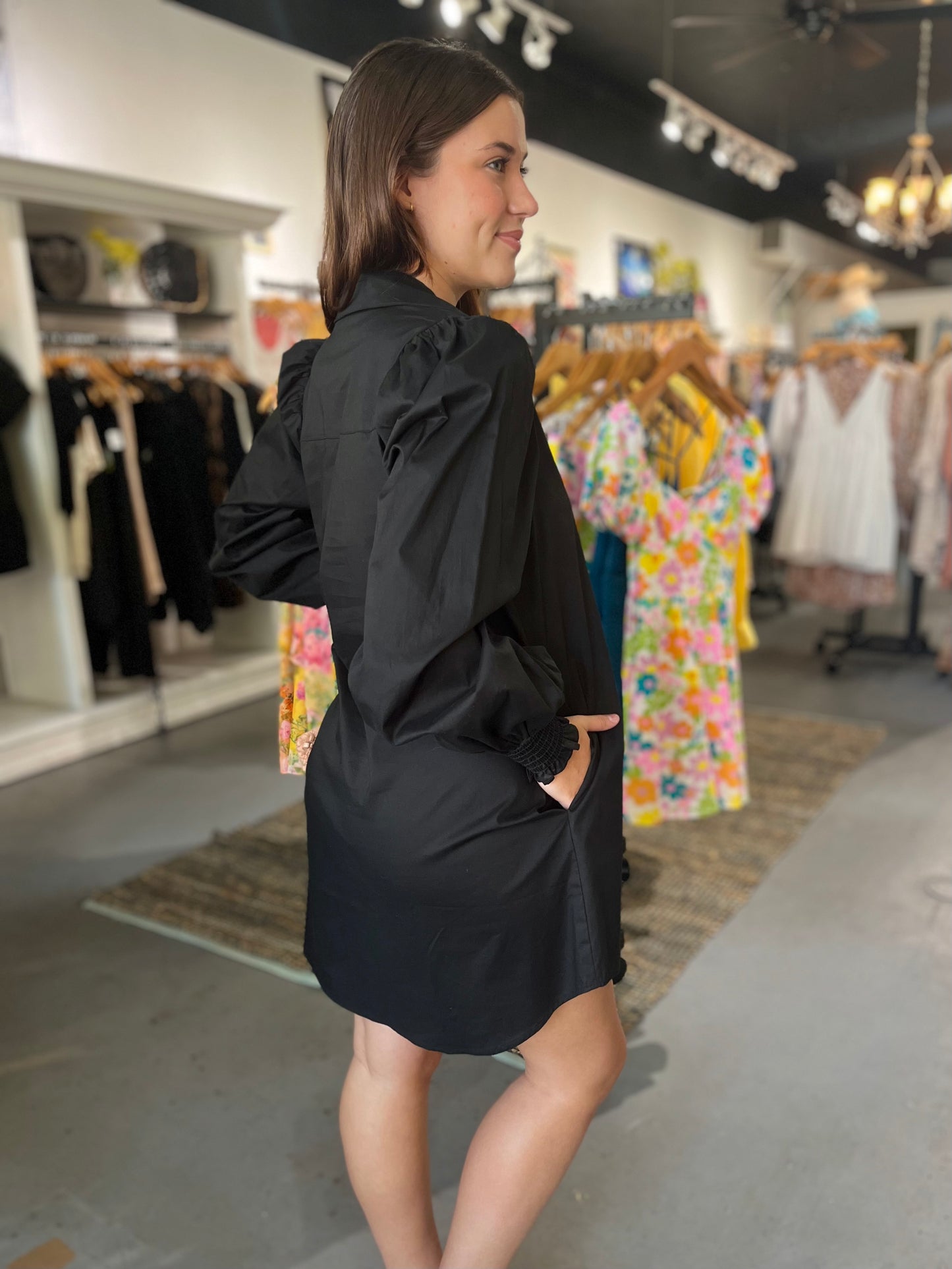 Allure Button-Down Dress