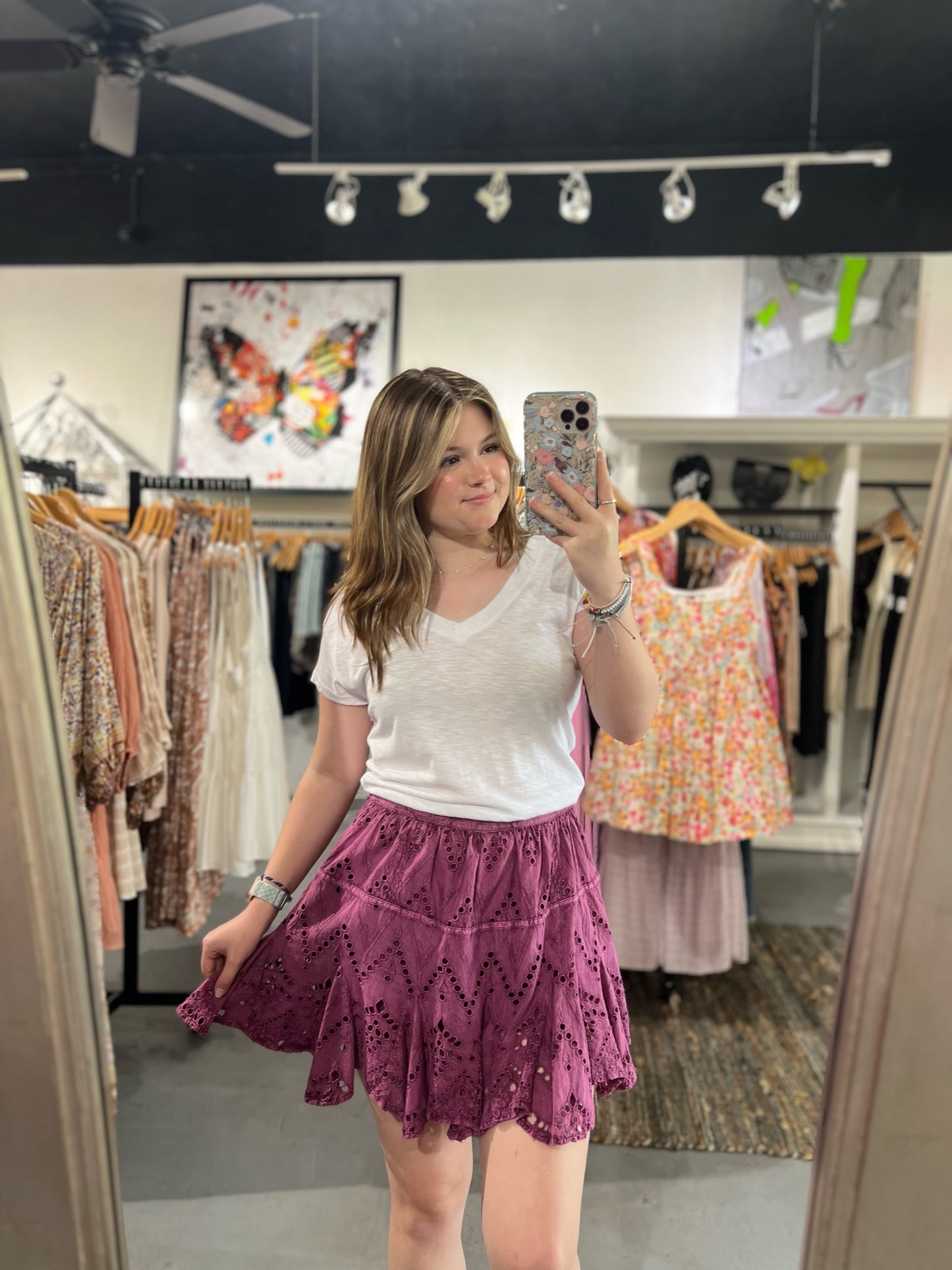 Cranberry Skort