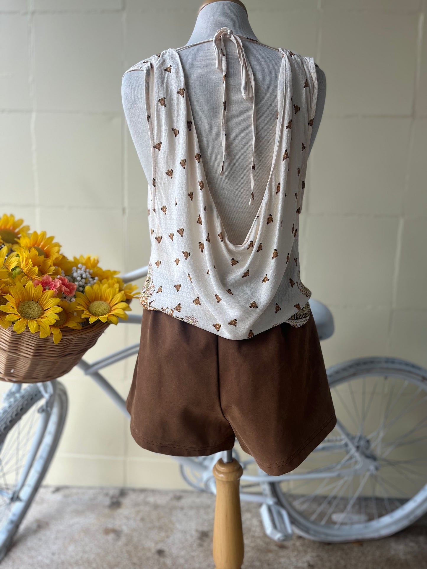 Ivory Cowl Neck Top