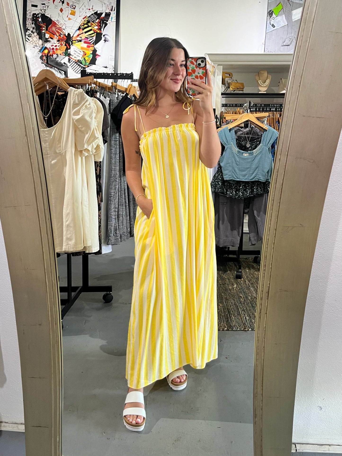 Sunny Stripe Maxi Dress