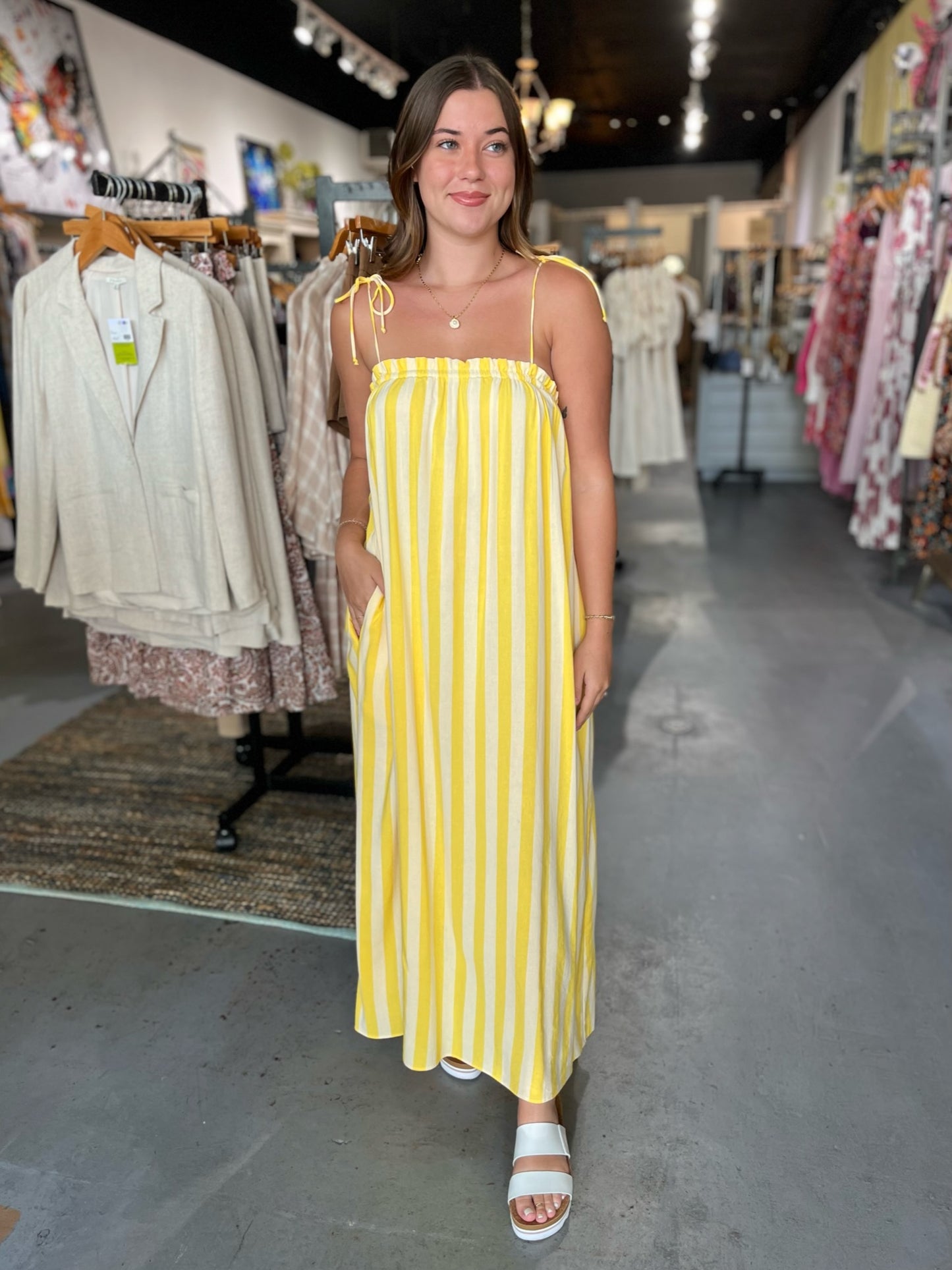 Sunny Stripe Maxi Dress