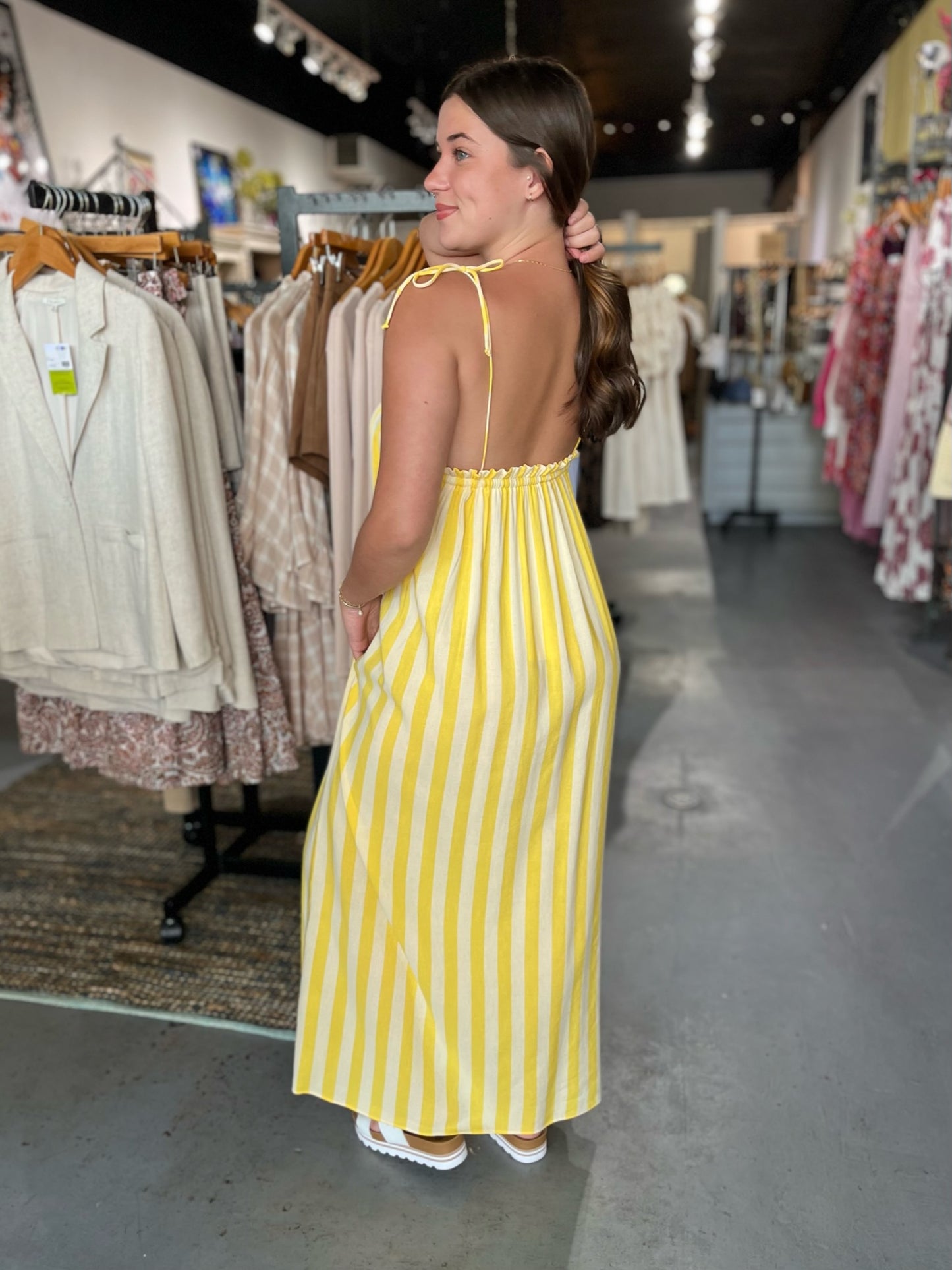 Sunny Stripe Maxi Dress