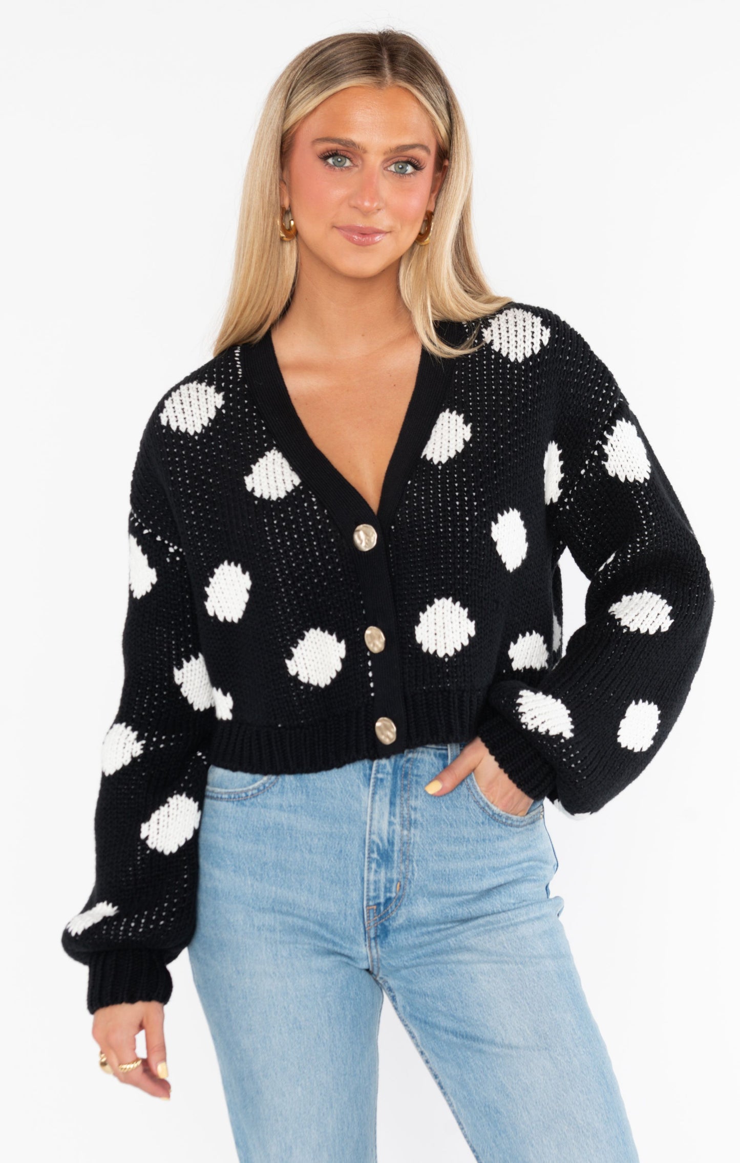Clemmie Cardie - Polka Dot