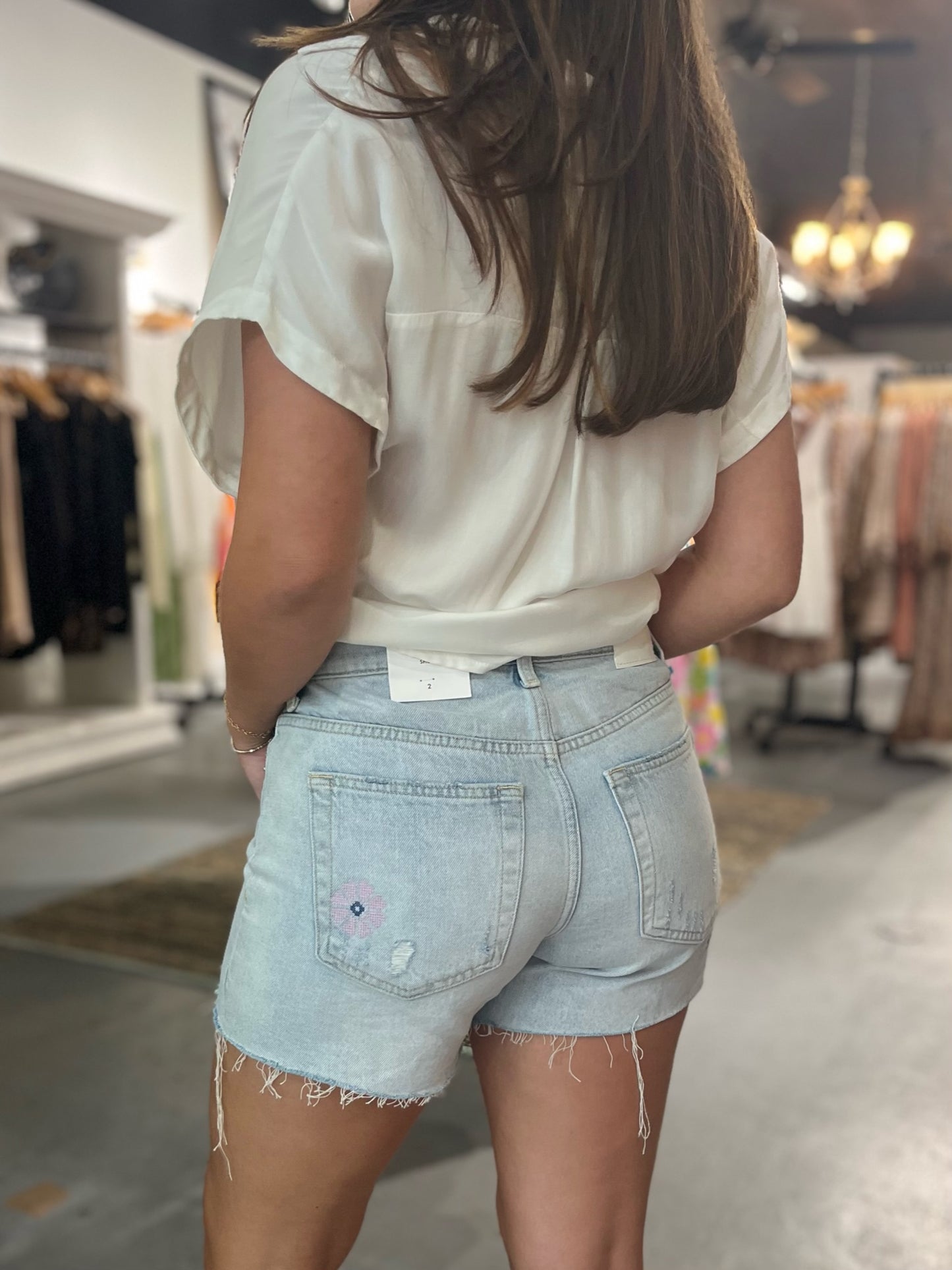 Lucky Brand Embroidered Shorts