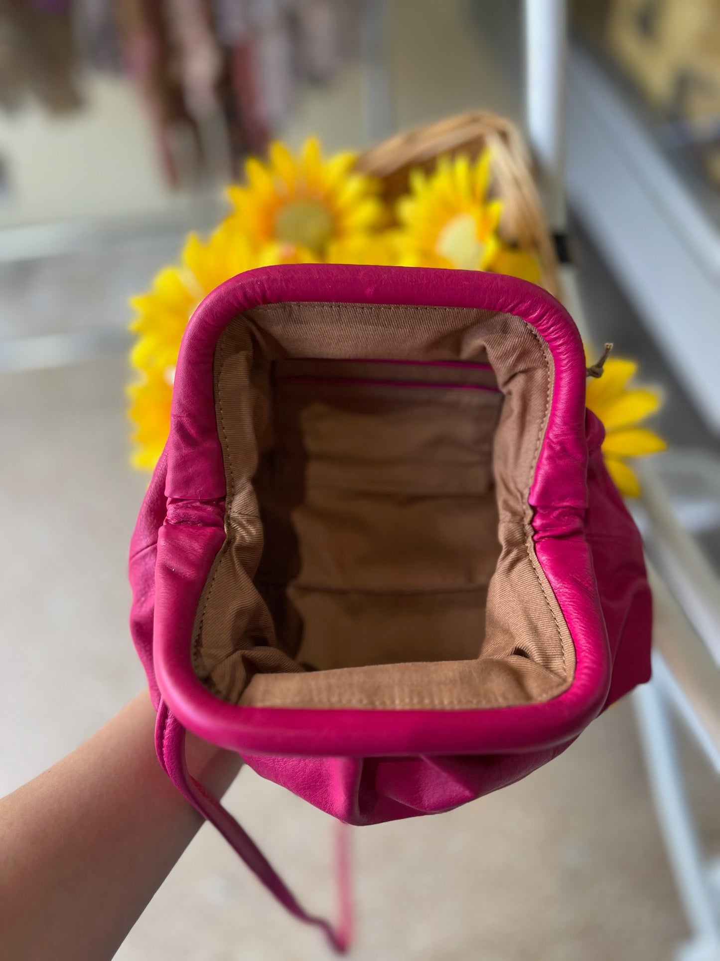 HOBO Adalyn Small Frame Crossbody - Flamingo