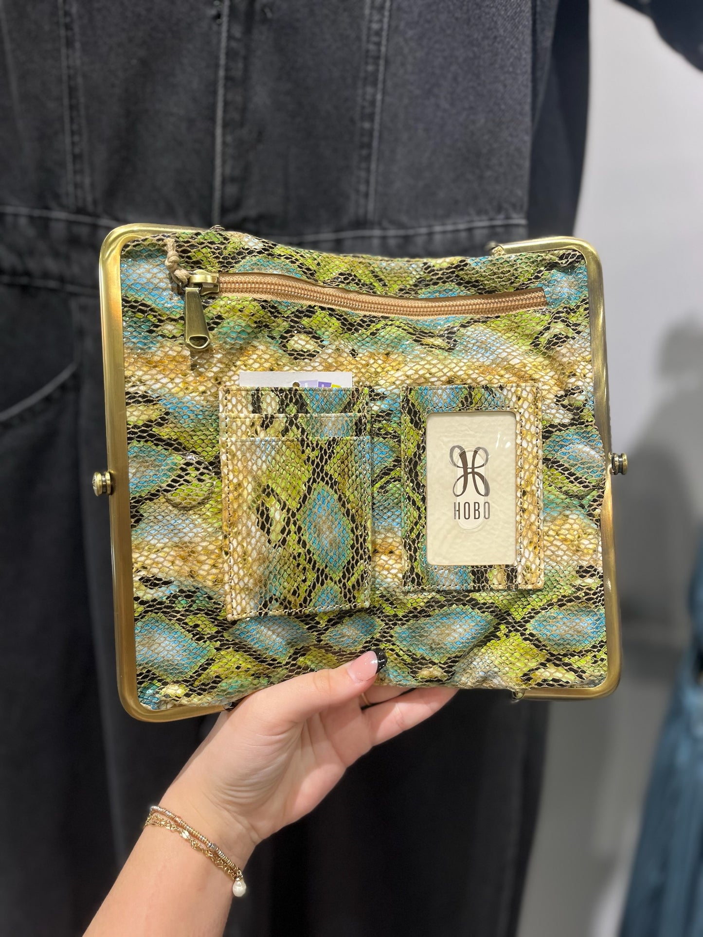 HOBO Lauren Clutch Wallet - Garden Snake