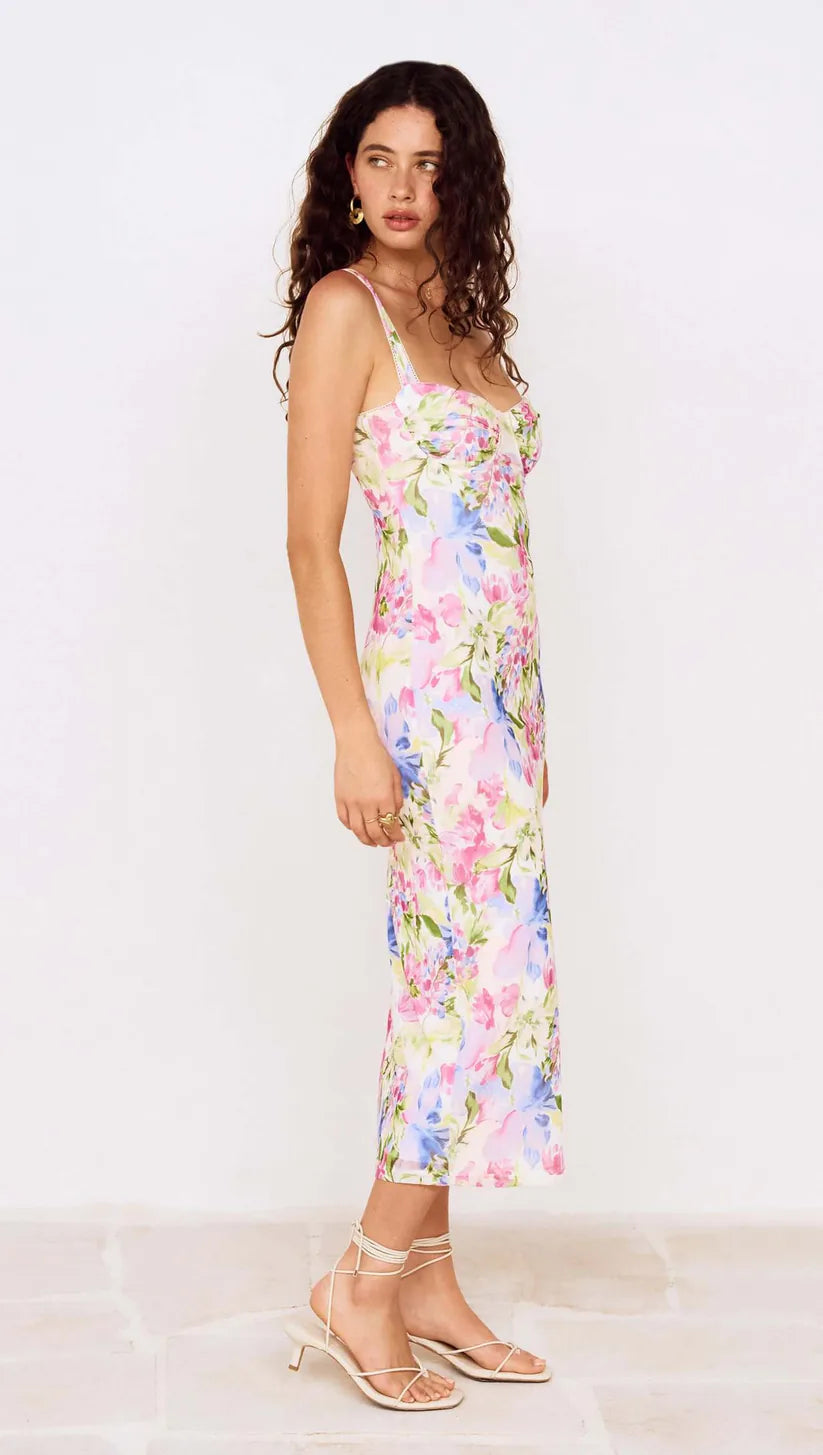 Celina Mesh Midi Dress