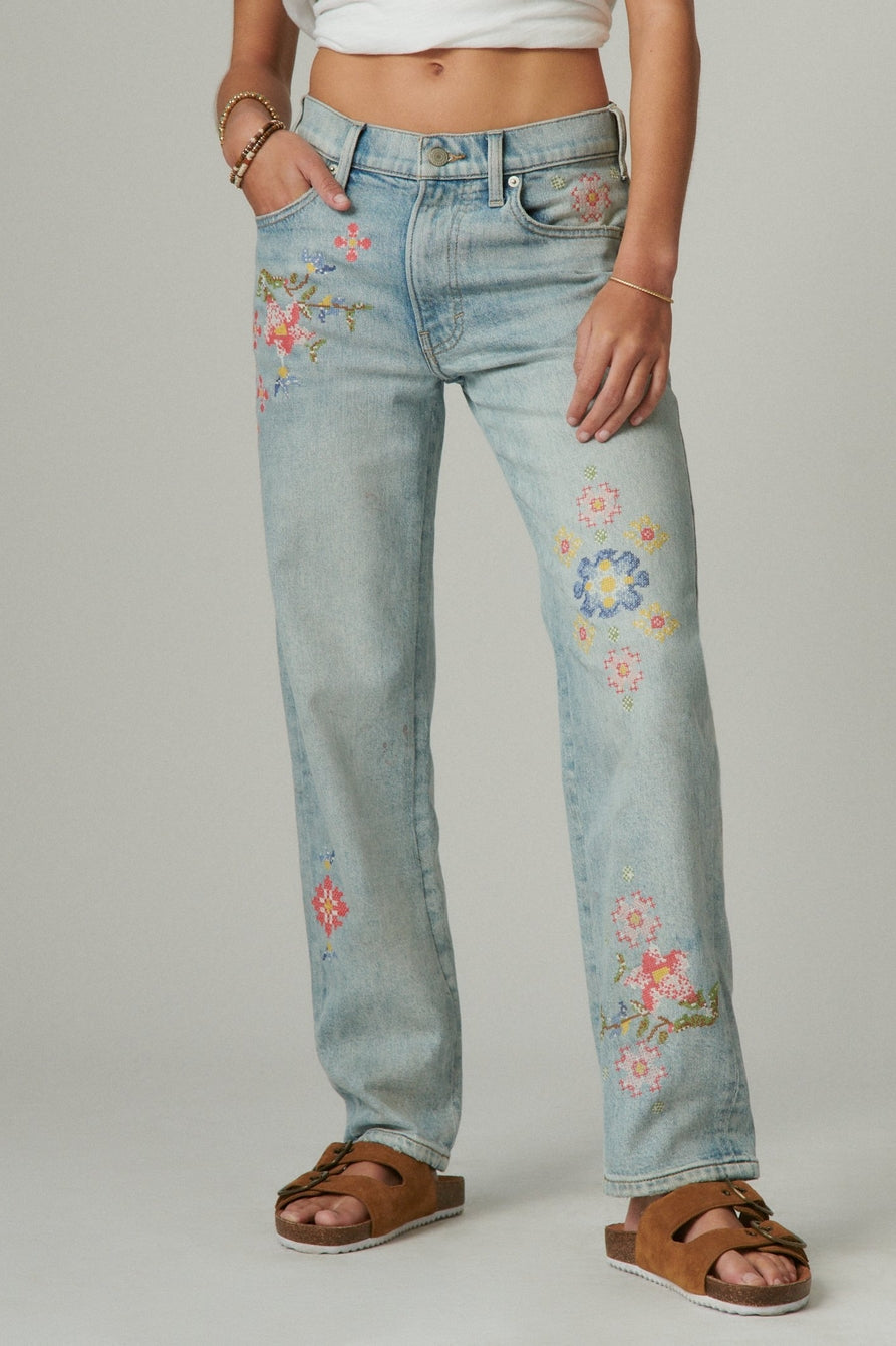 Embroidered Jeans
