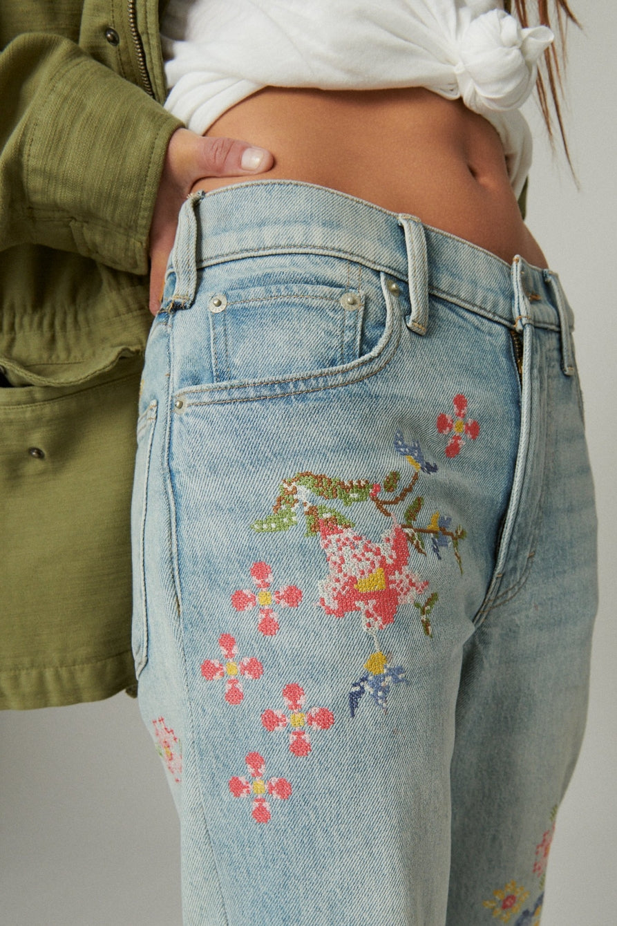 Embroidered Jeans