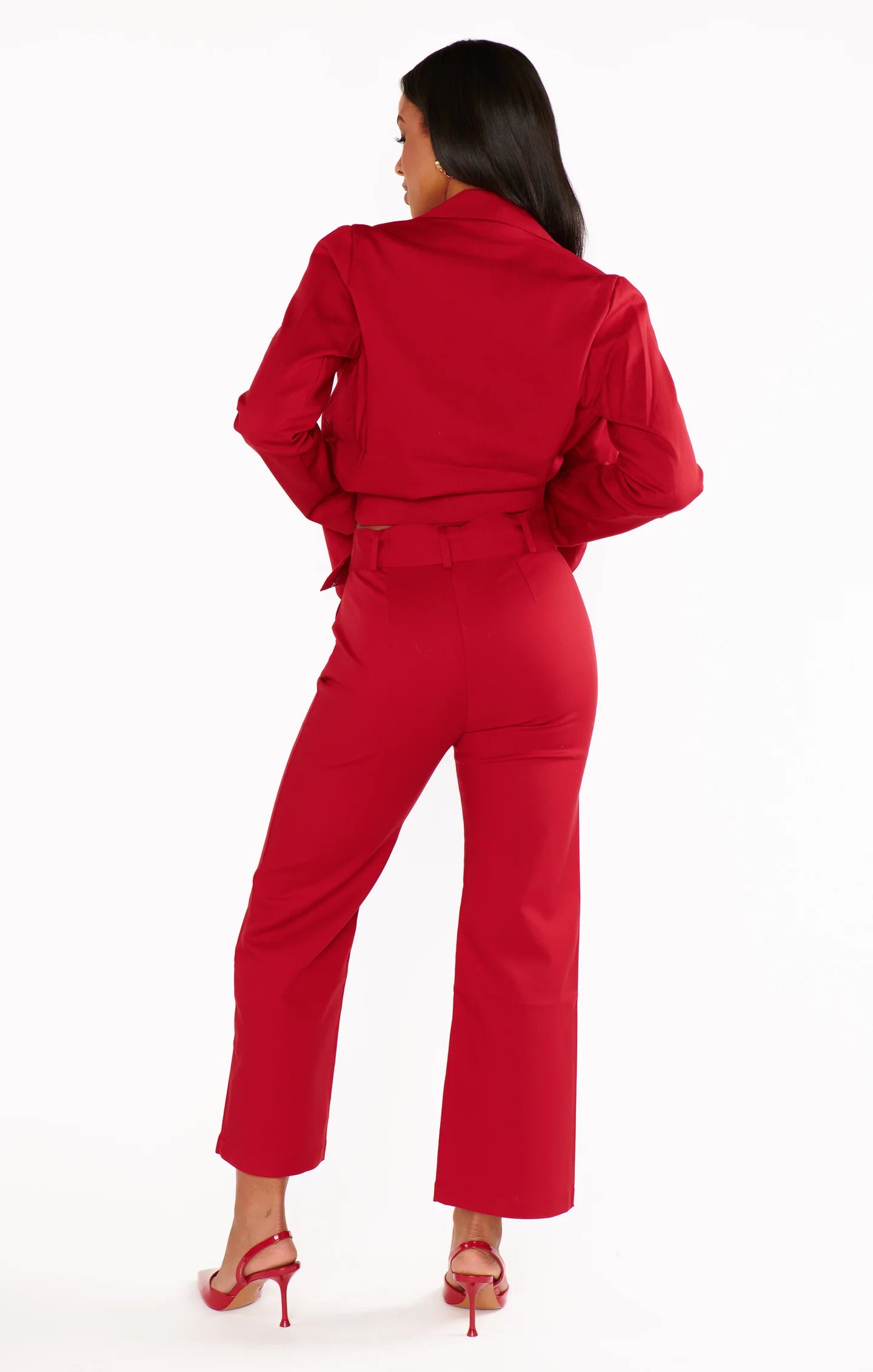 DJ Cropped Red Pants