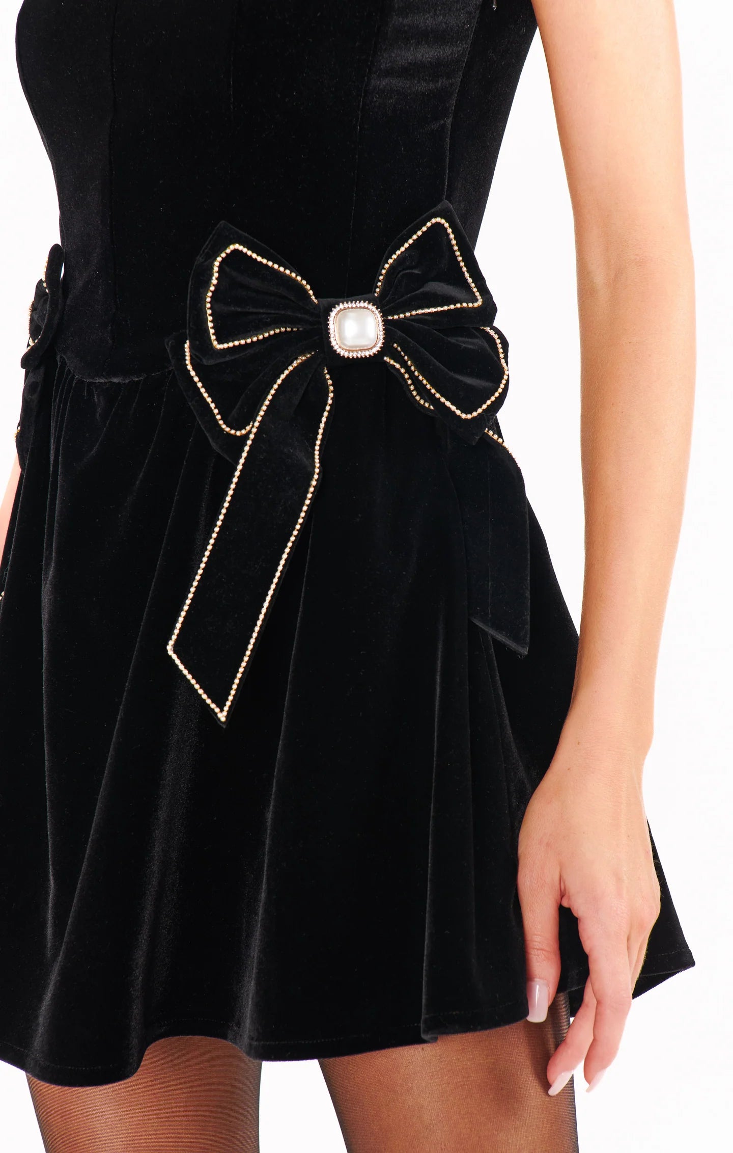 Black Velvet Ricci Dress