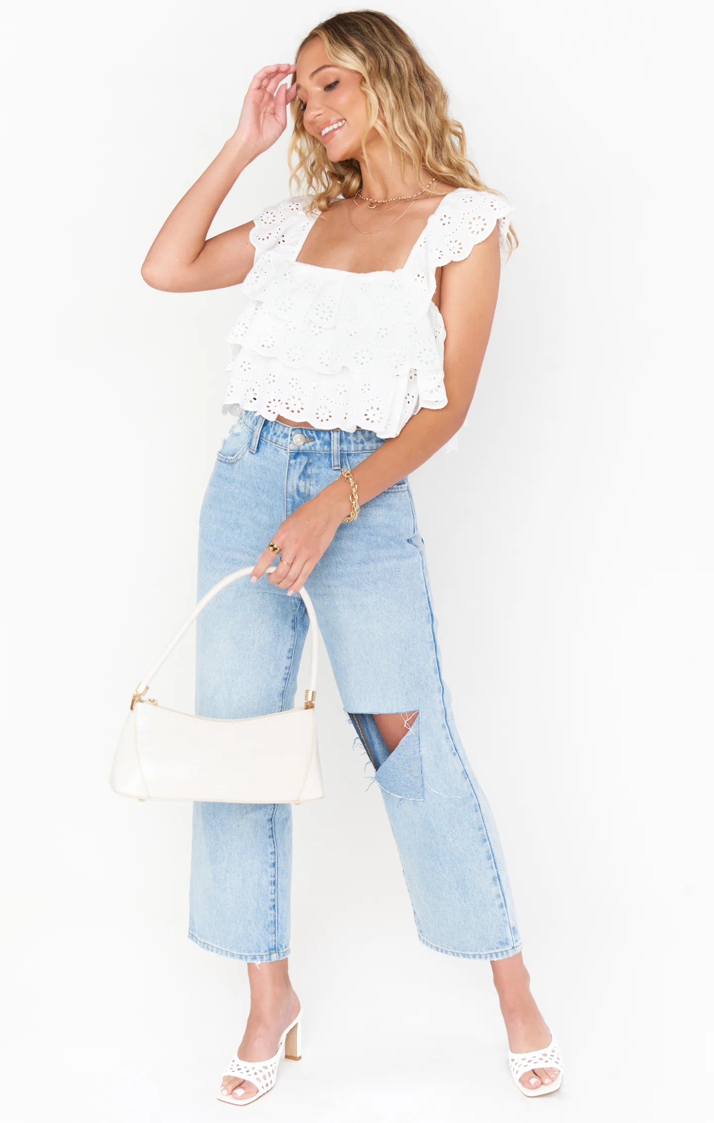 Chrissy Eyelet Top
