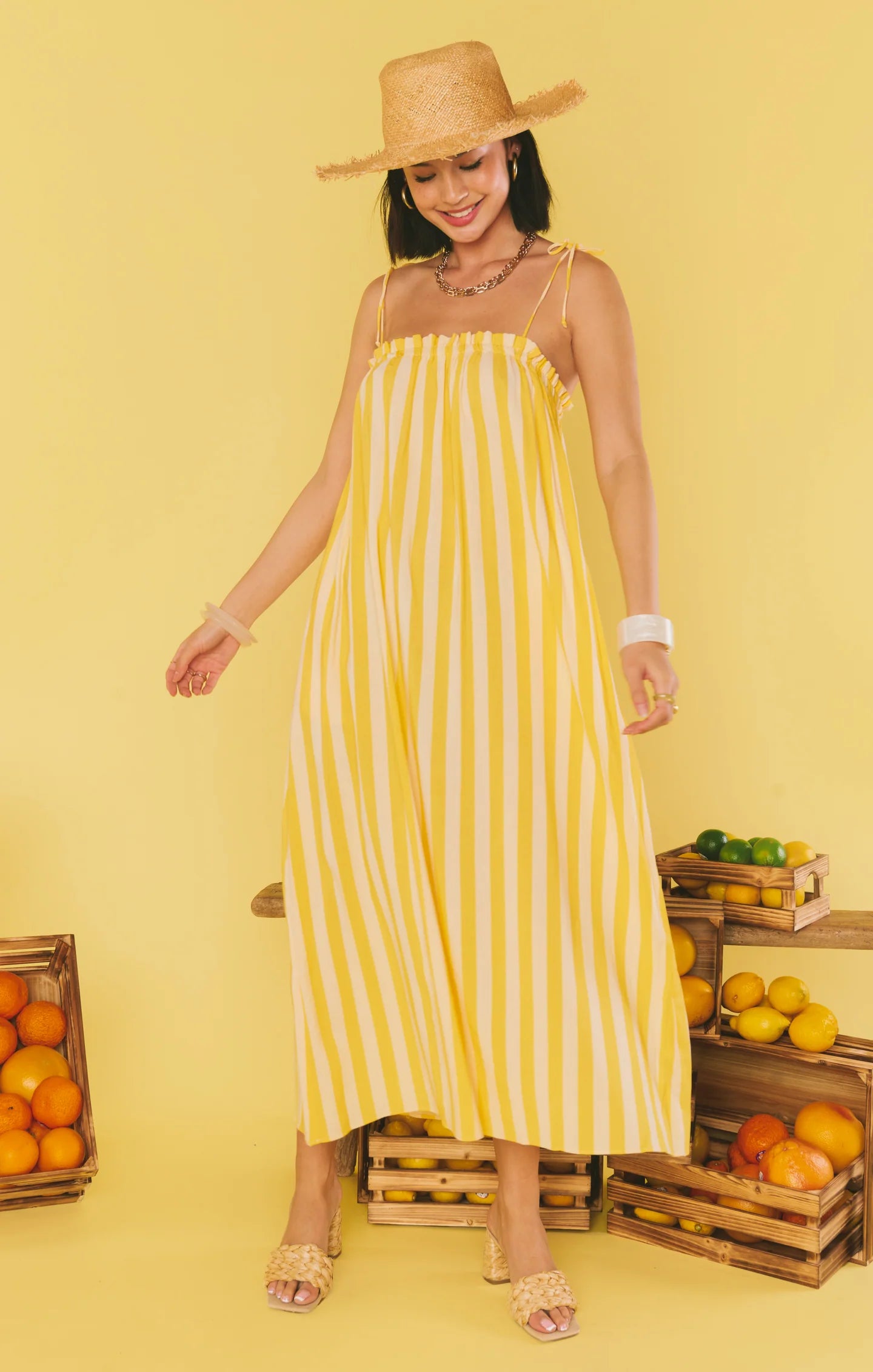 Sunny Stripe Maxi Dress