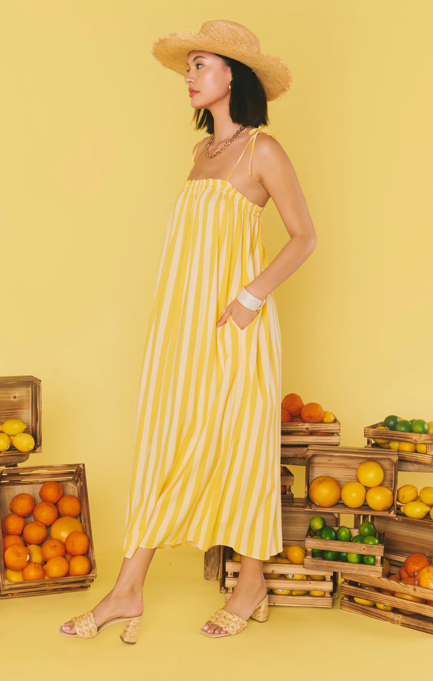 Sunny Stripe Maxi Dress