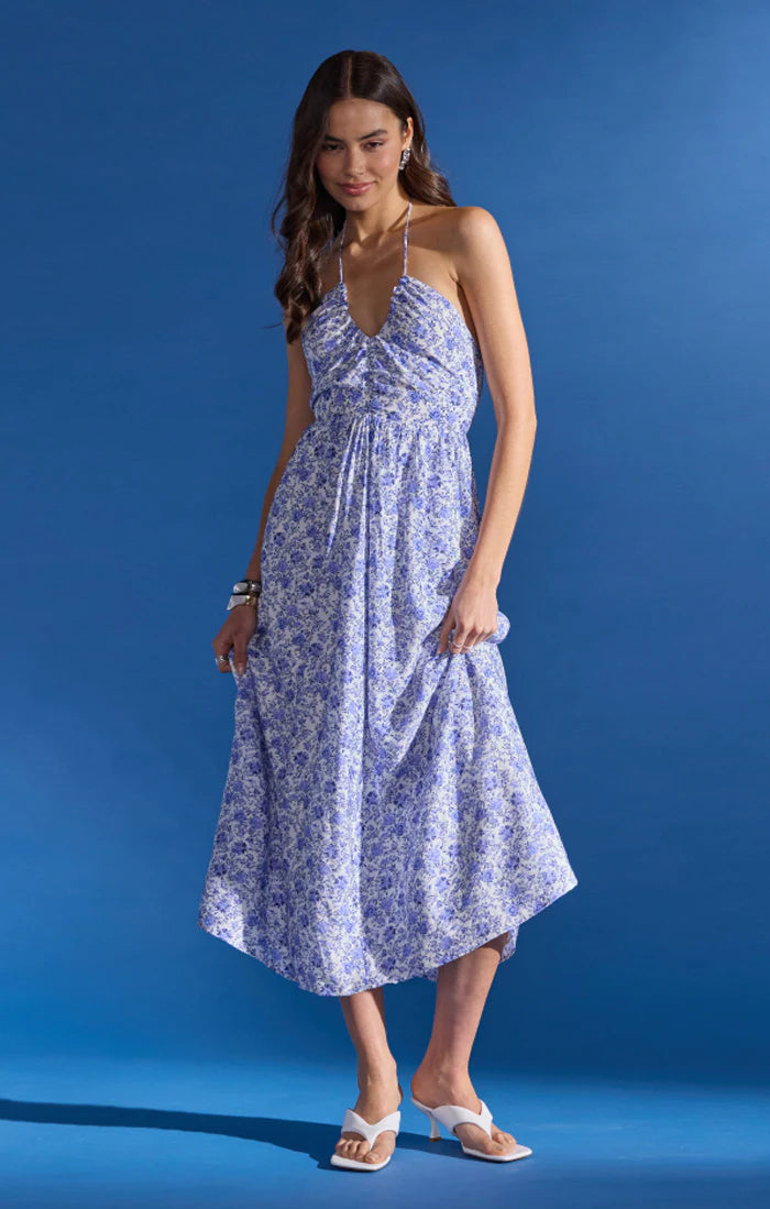 Evelyn Halter Midi Dress