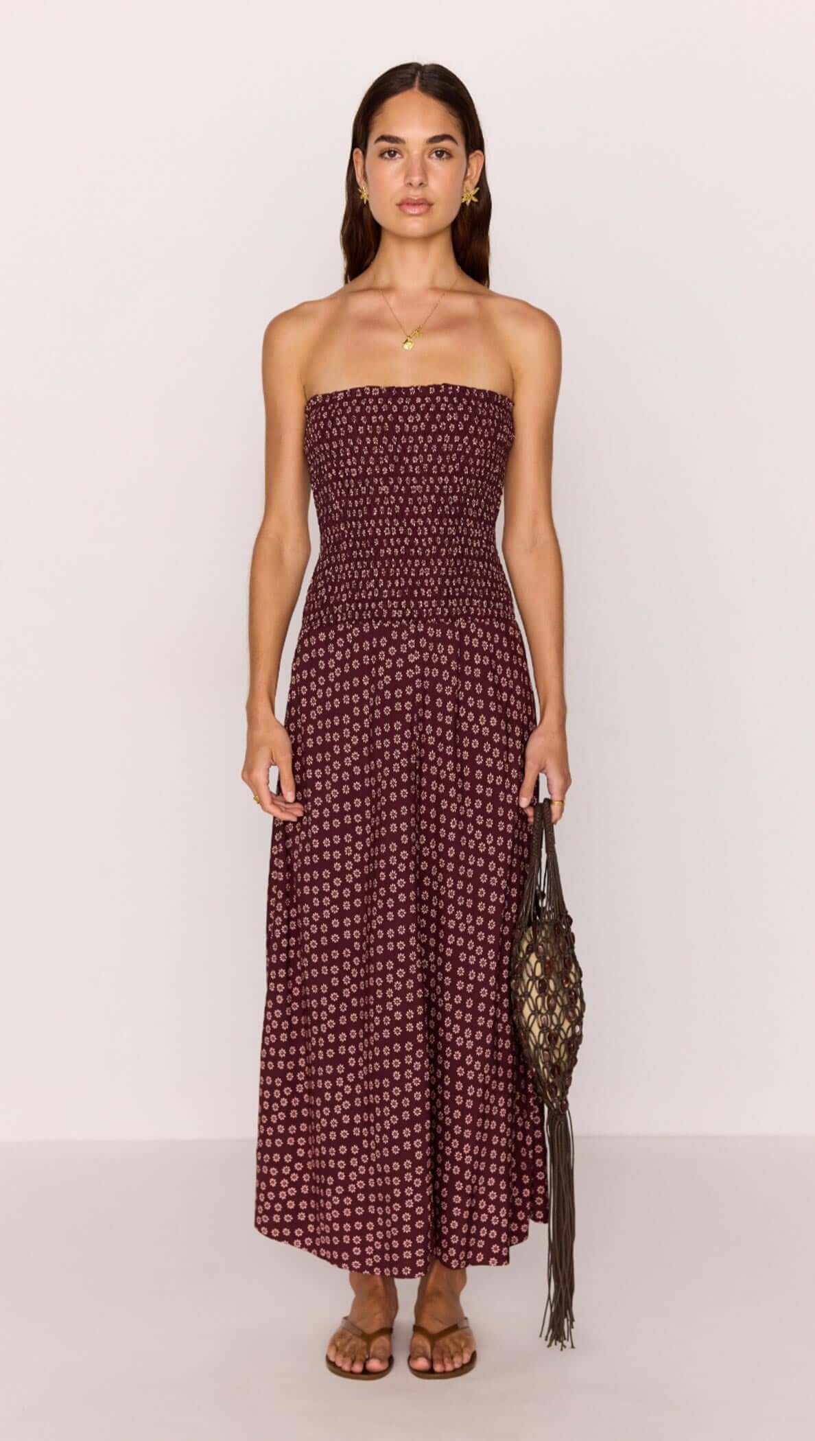 burgundy print maxi dress Effortless Celebration Burgundy Floral Burnout A-Line Maxi Dress