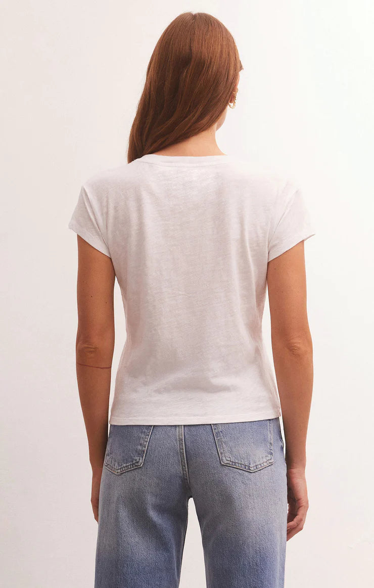 Modern V-Neck Tee - White