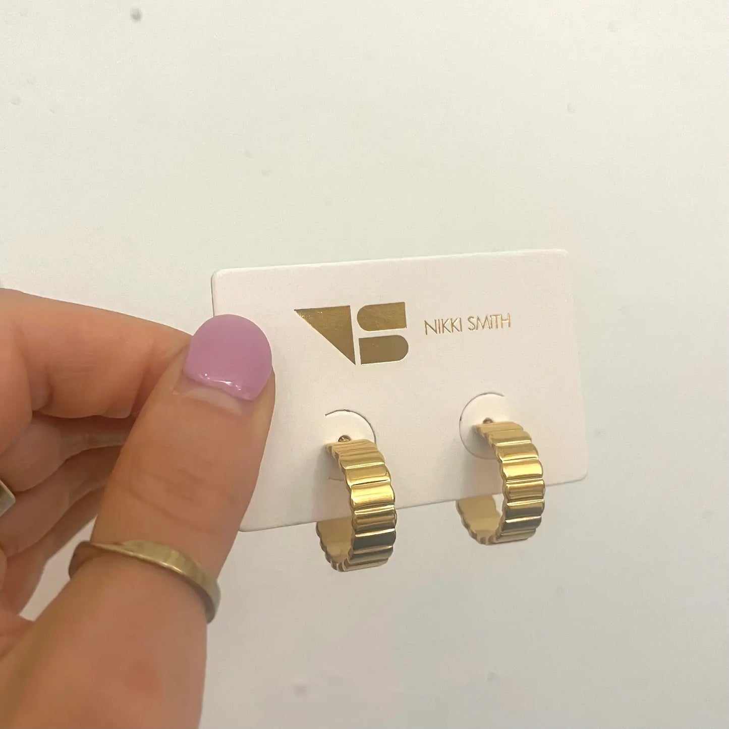 Dylan Rigged Gold Hoops