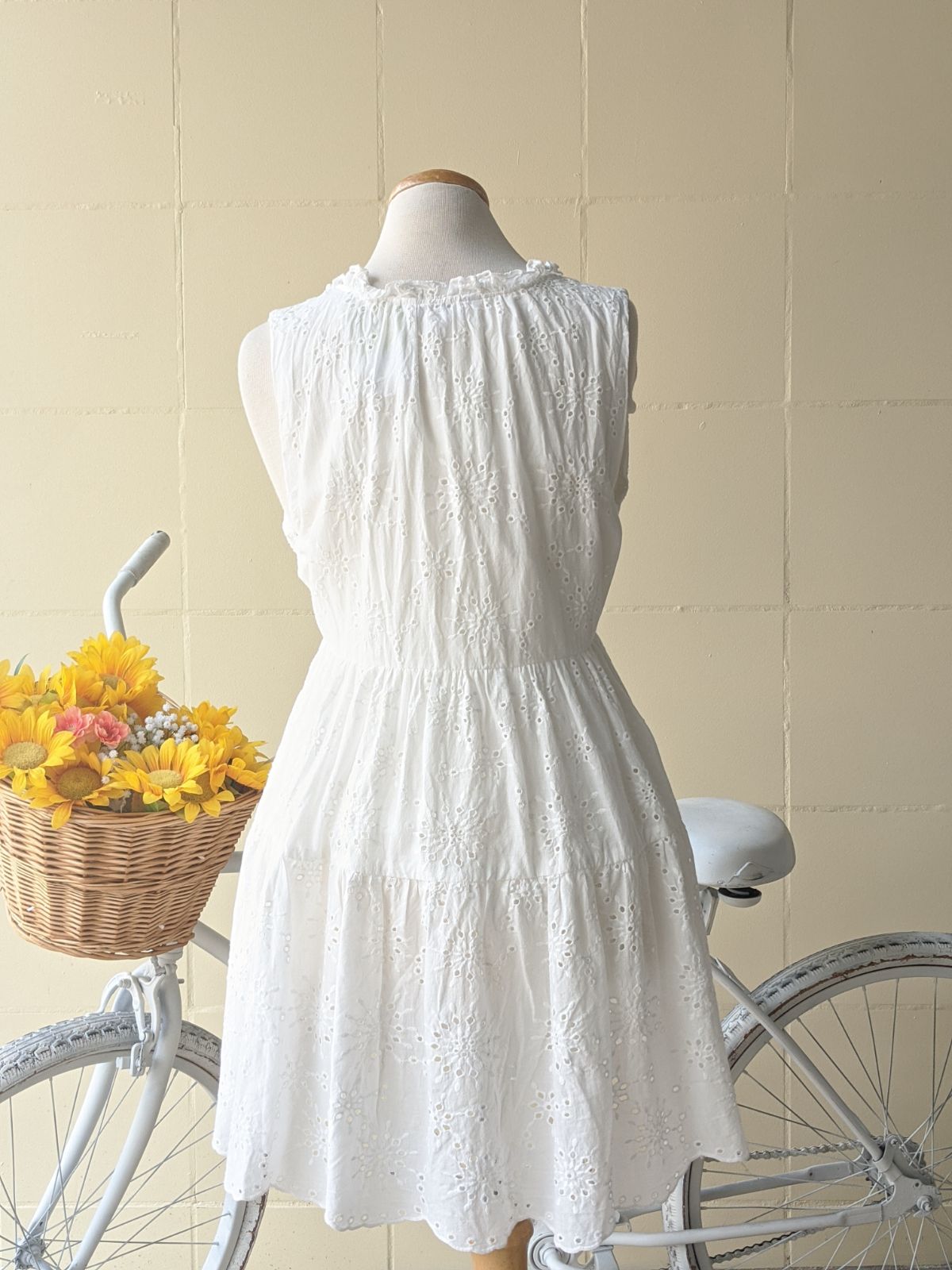 White Eyelet Papaya Dress