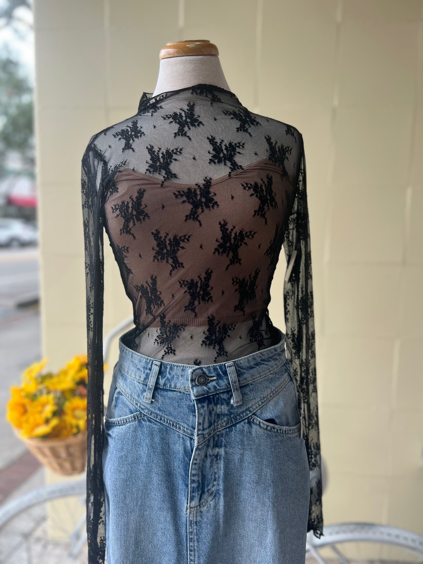 Lady Lux Layering Top - Black