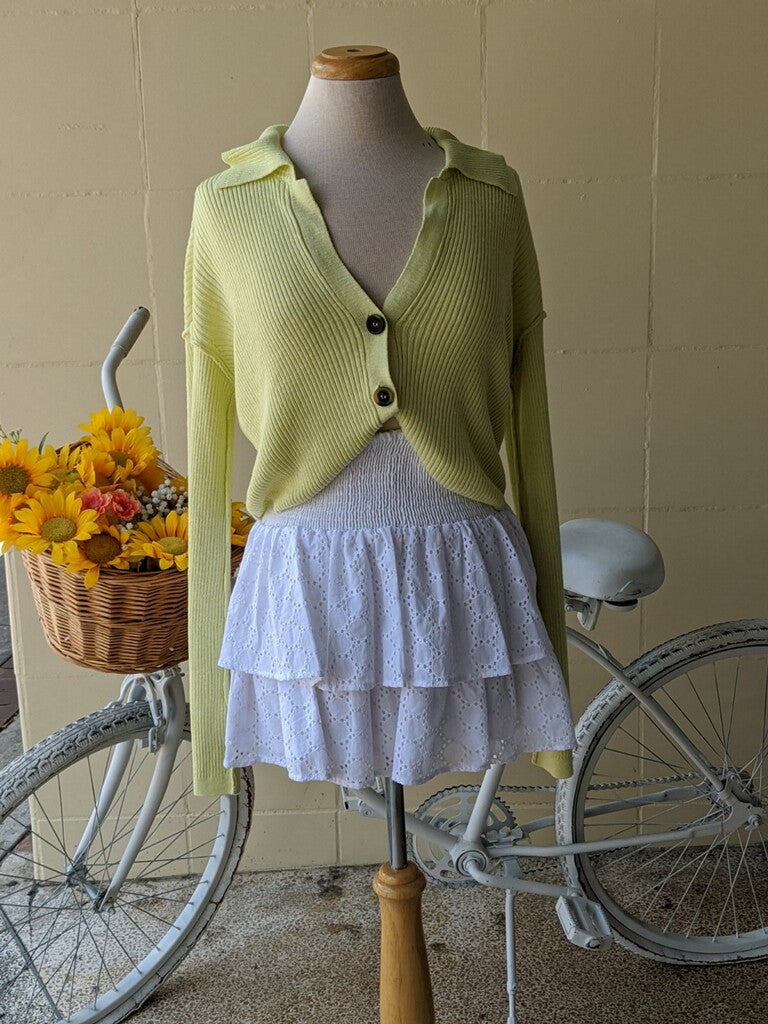White Eyelet Skirt